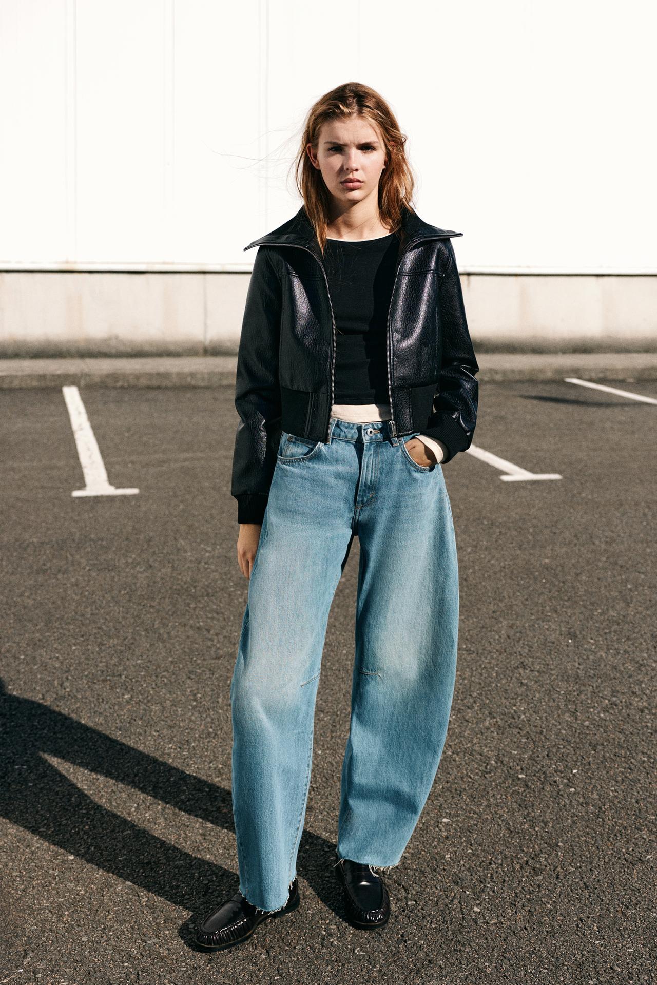 Balloon jeans — Greenish blue