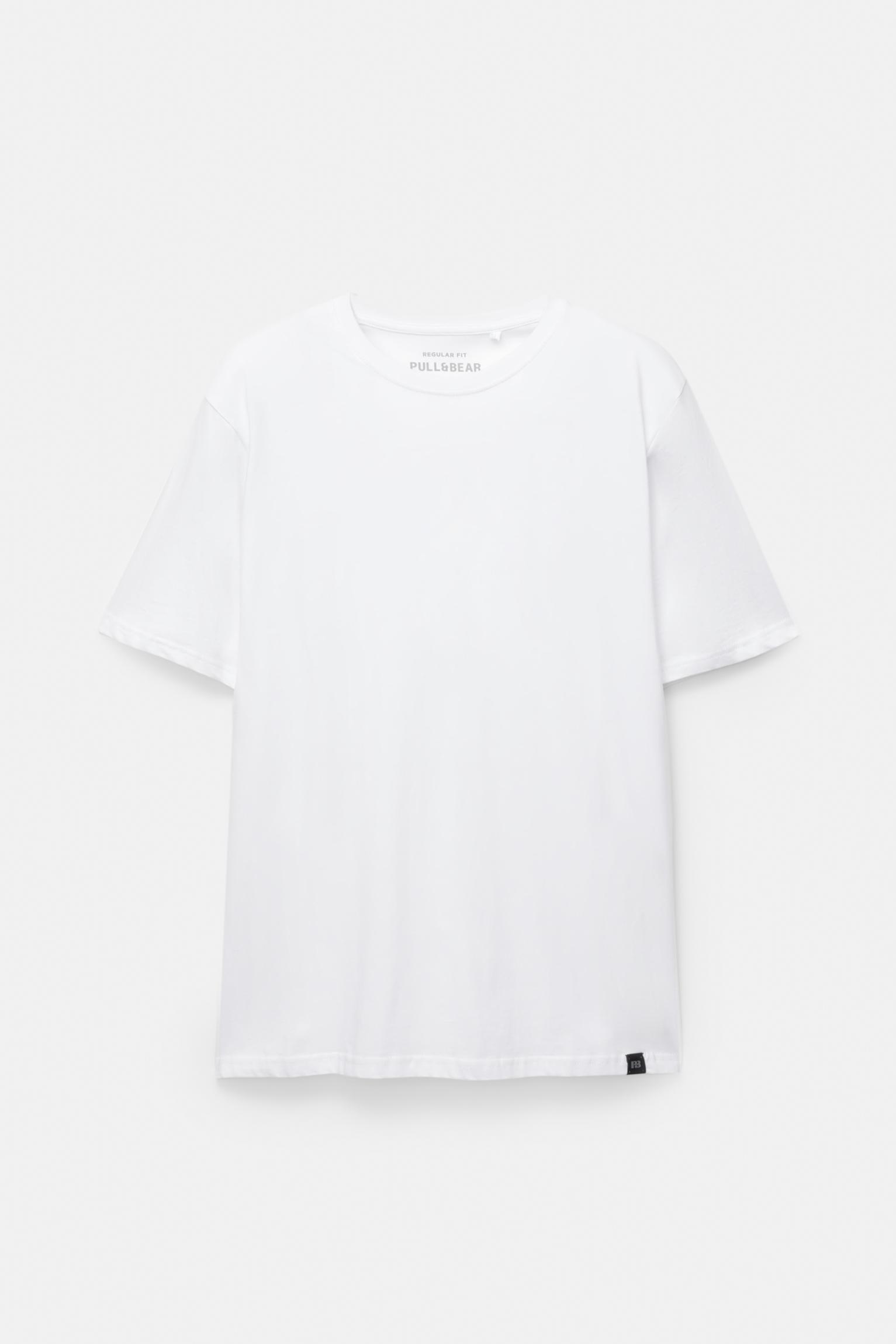 Basic short sleeve cotton T-shirt — White