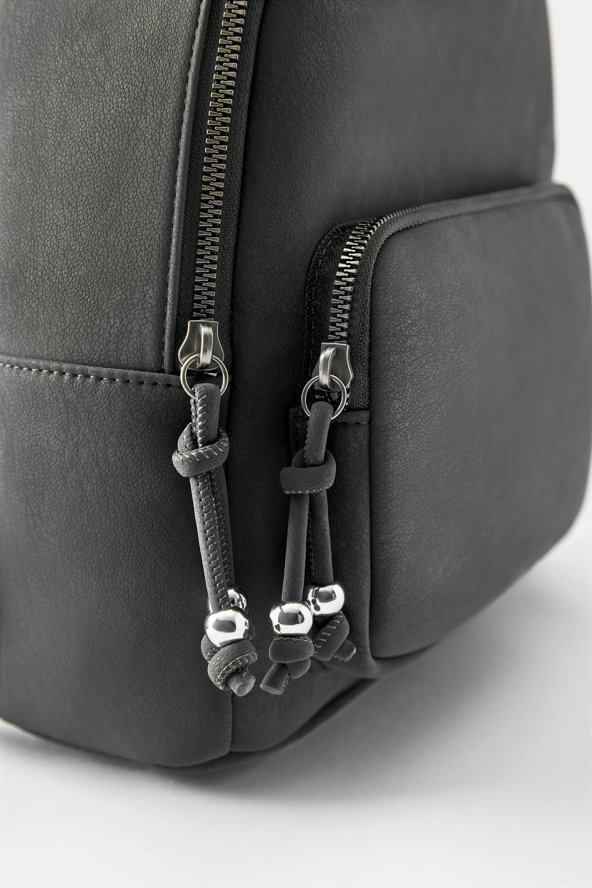 Rubberised backpack — Grey