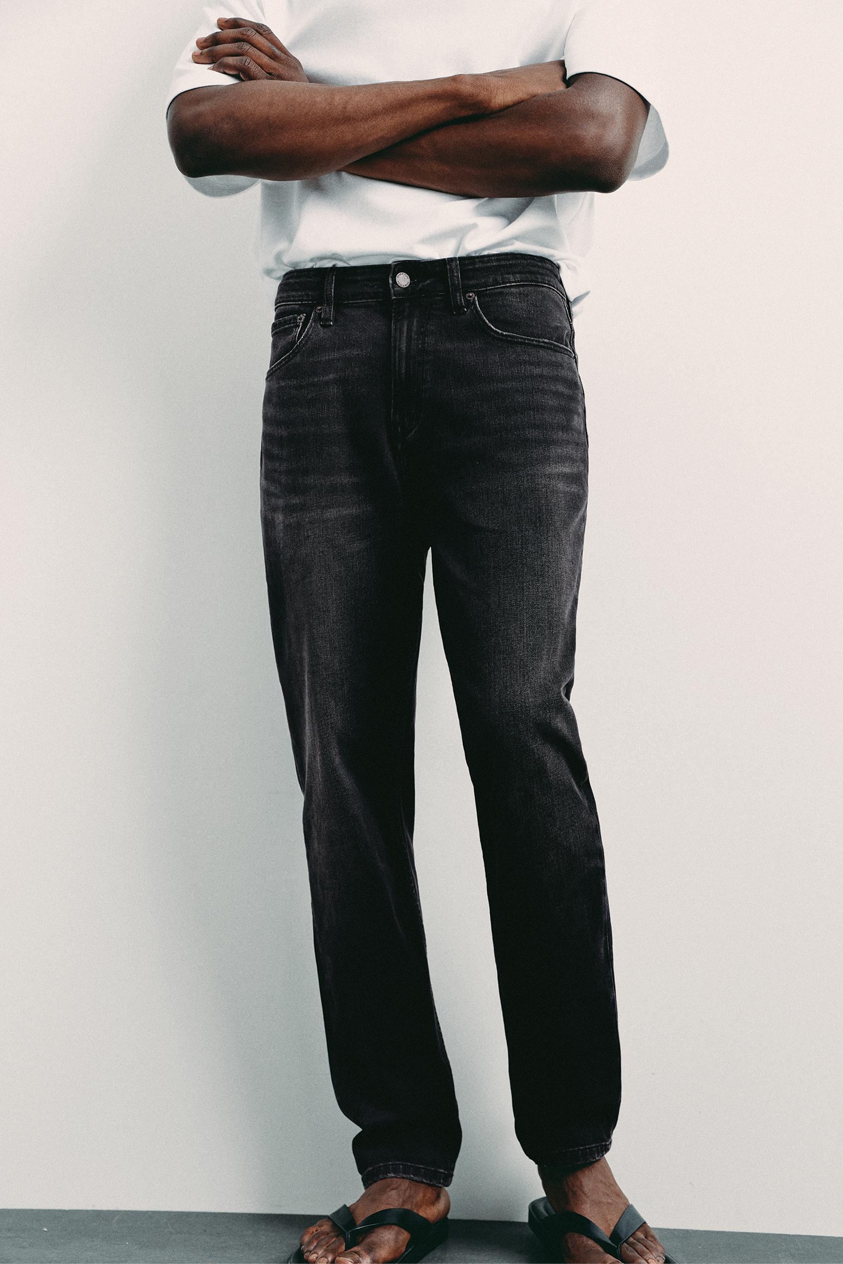 Slim fit jeans — Faded black