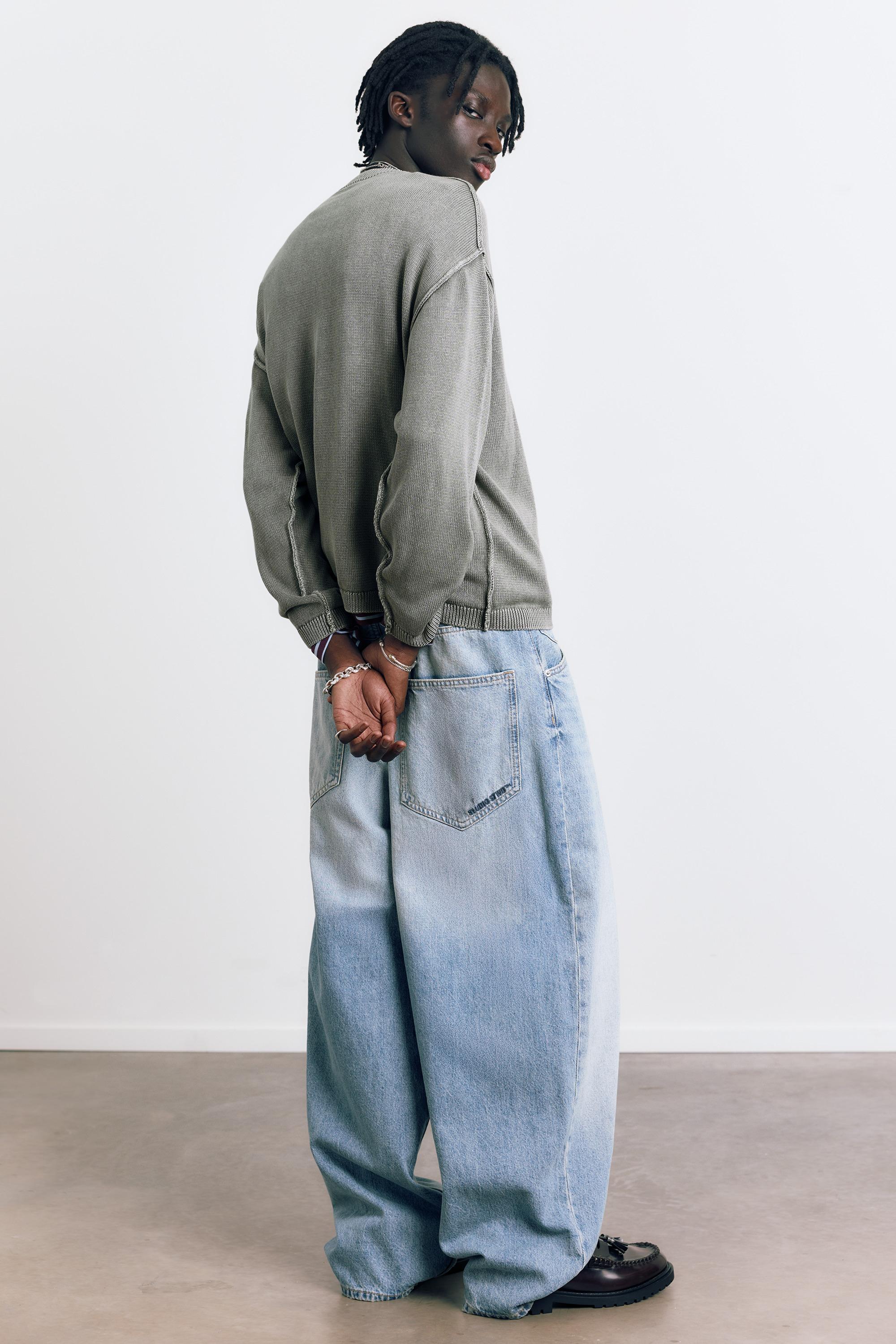 STWD Studio embroidered jumper — Faded black