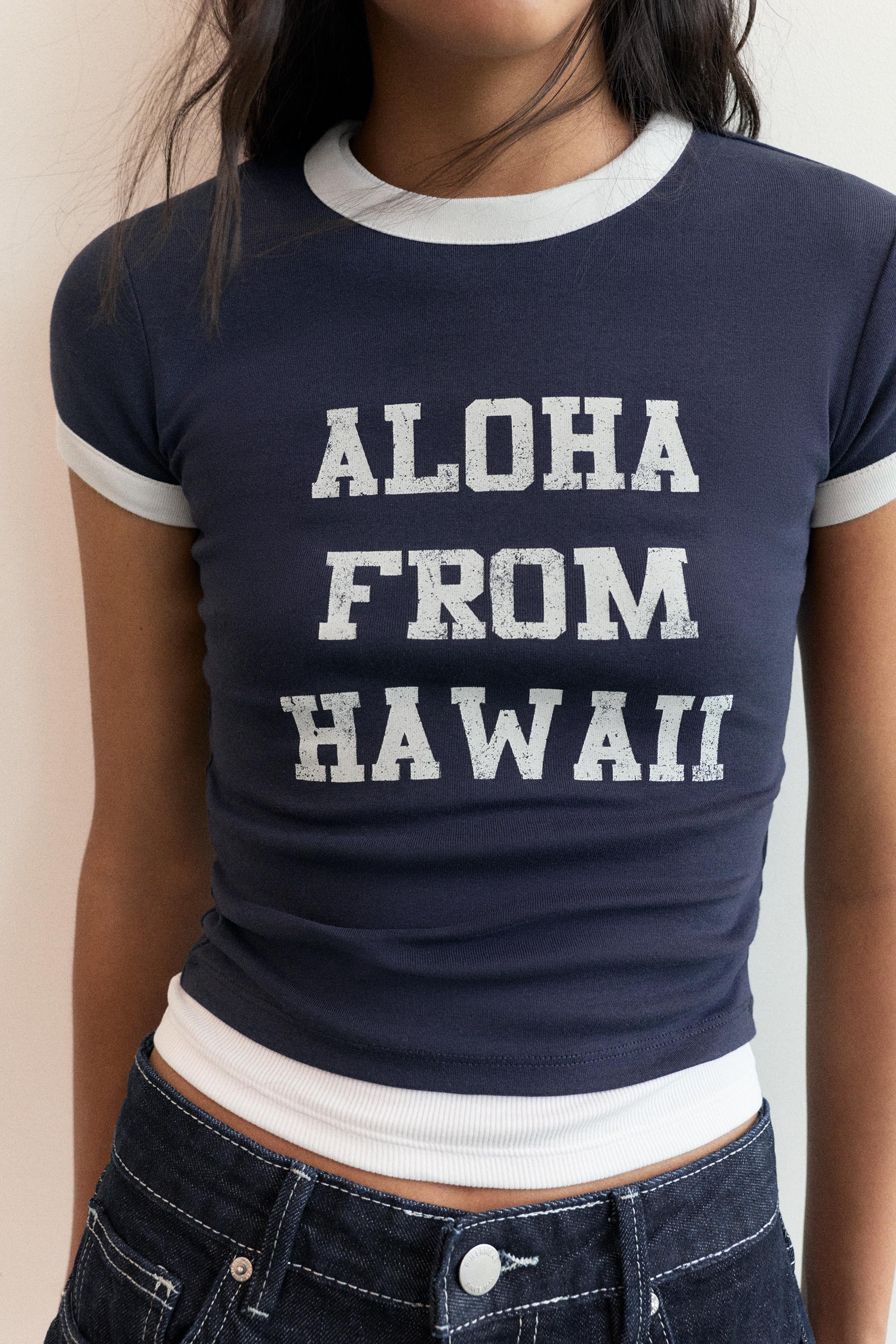 Lilo & Stitch slim fit T-shirt — Navy