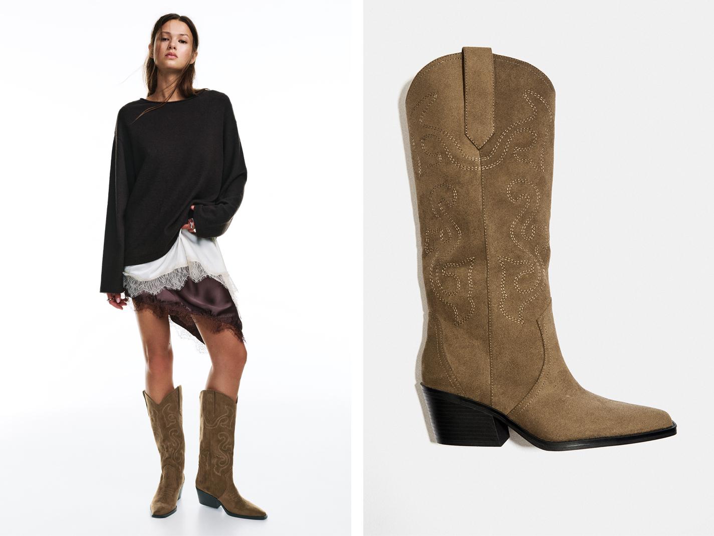 Cowboy boots — Brown