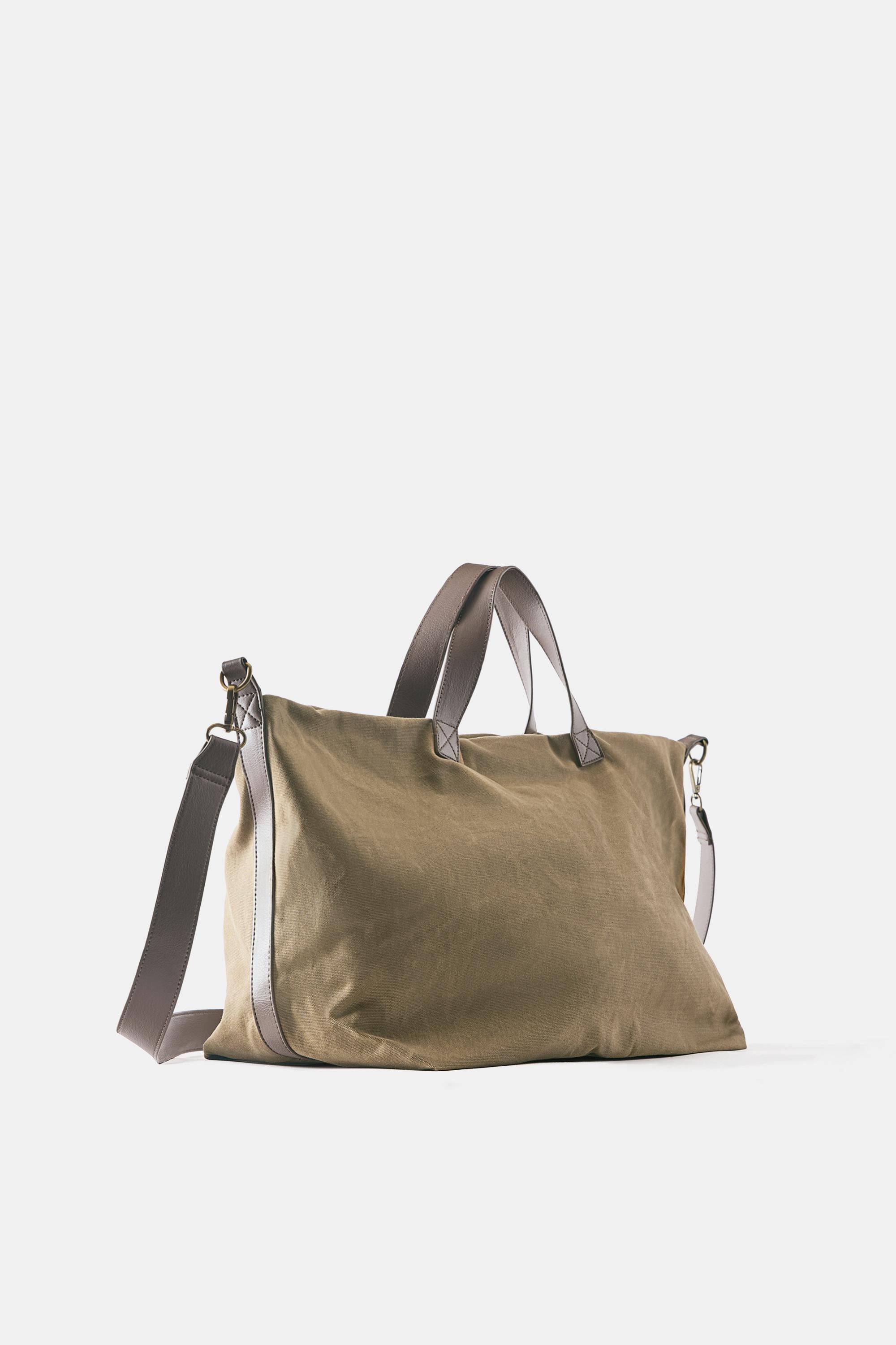 Canvas tote bag — Camel
