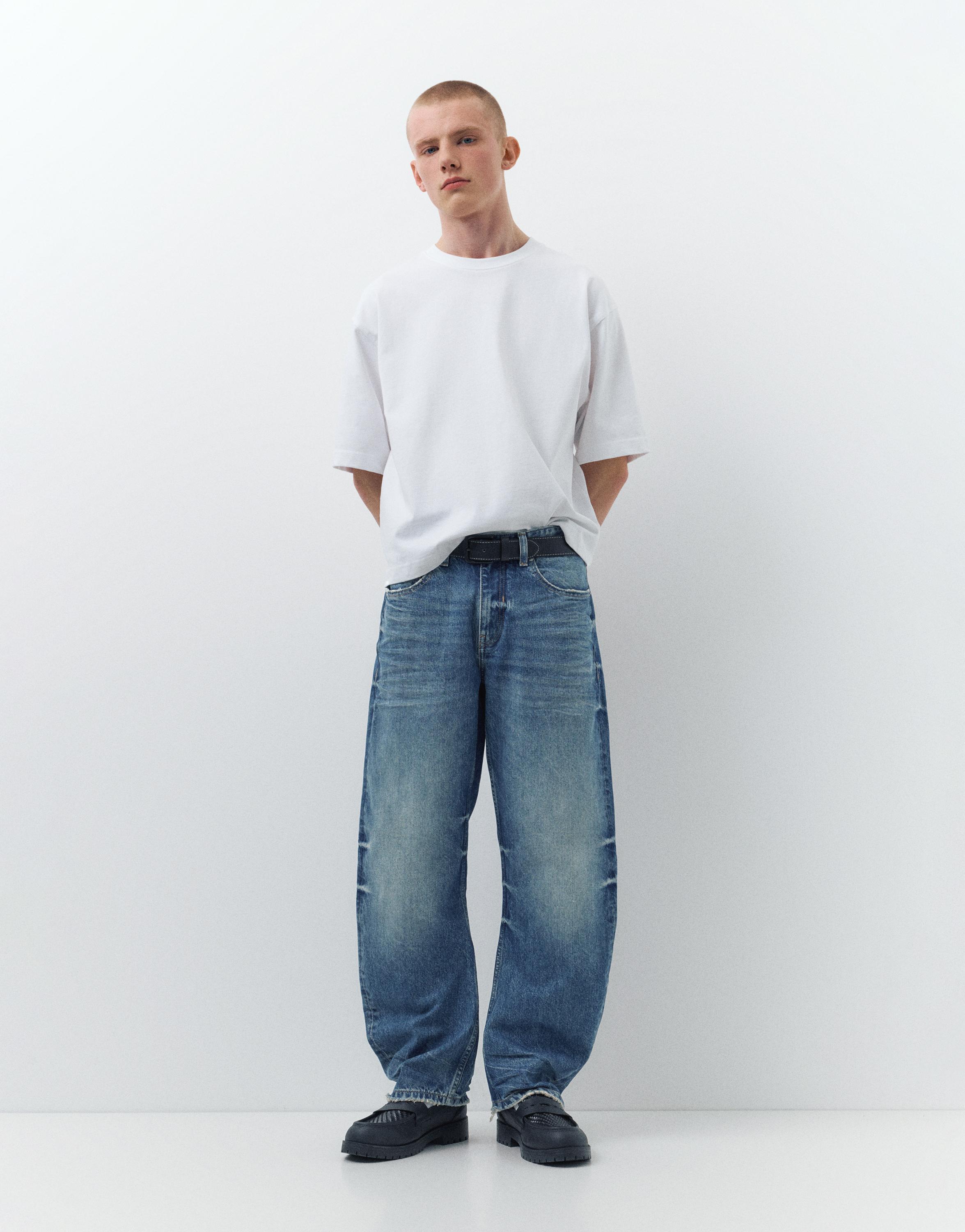 Düşük bel bol kesim jean - Görsel 55