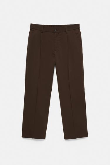 Wide-leg tailored trousers — Chocolate 7