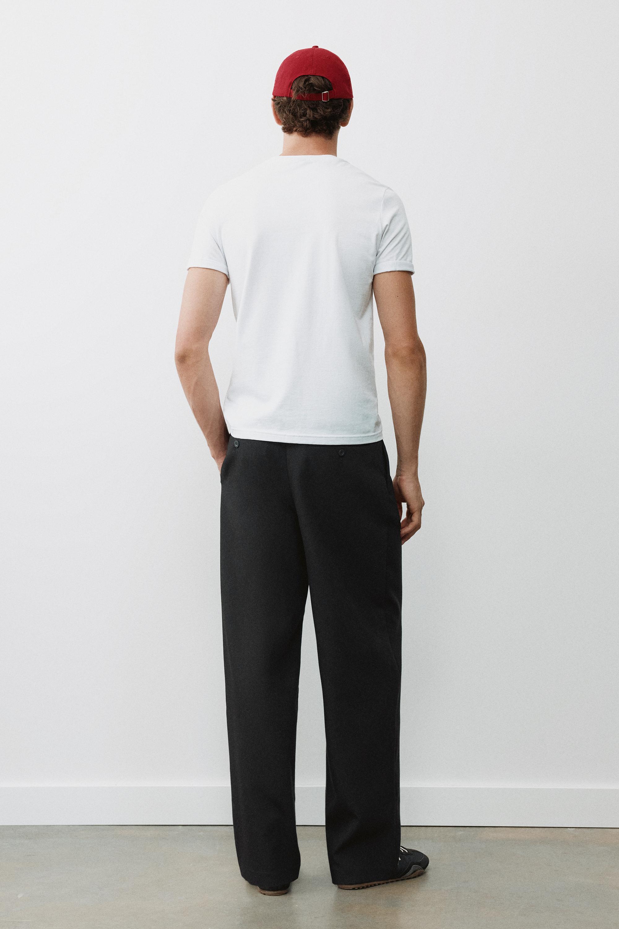Tailored darted trousers — Black