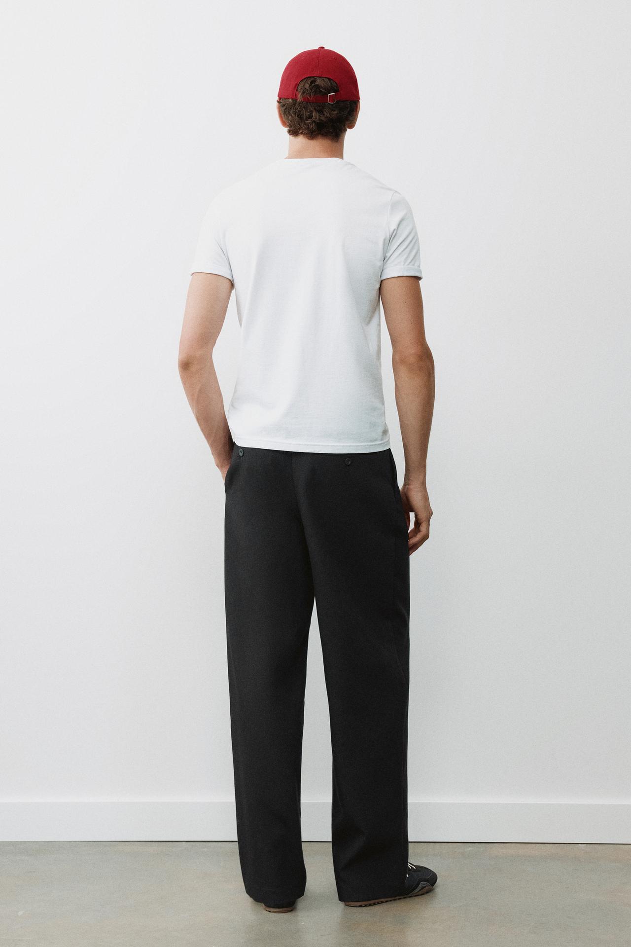 Tailored darted trousers — Black