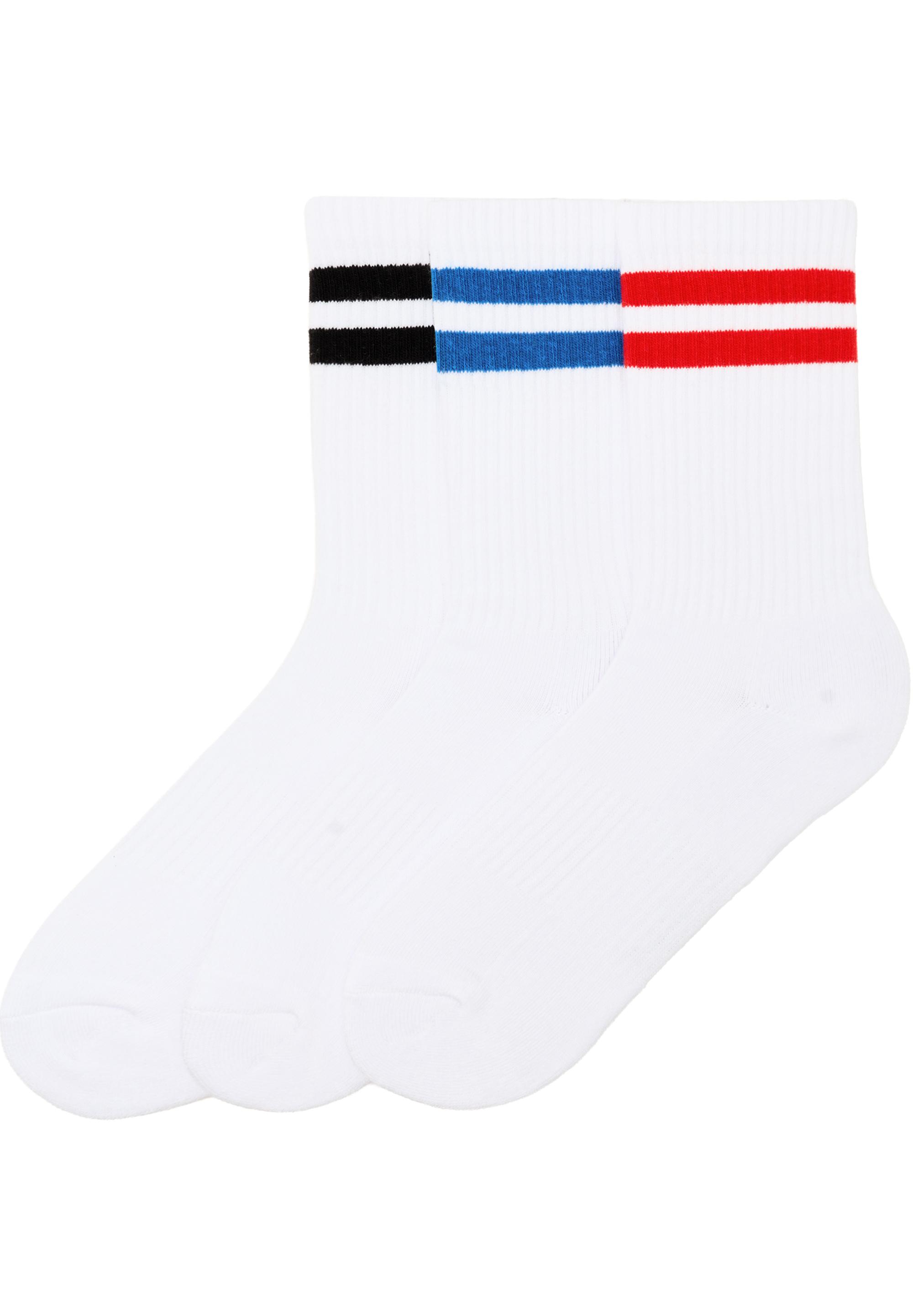 Striped sports socks — Red