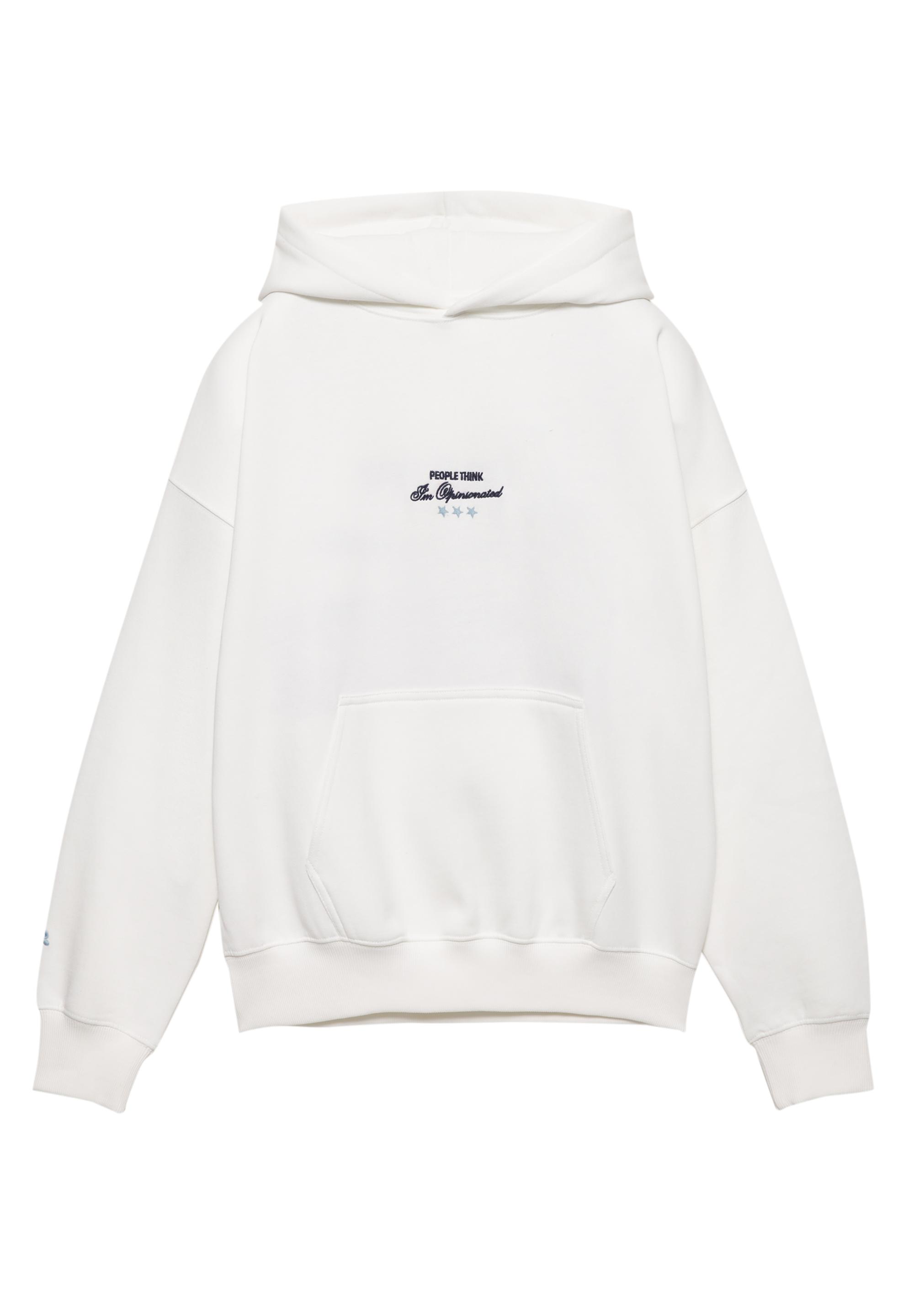 İşlemeli yıldız kapüşonlu sweatshirt - Görsel 2