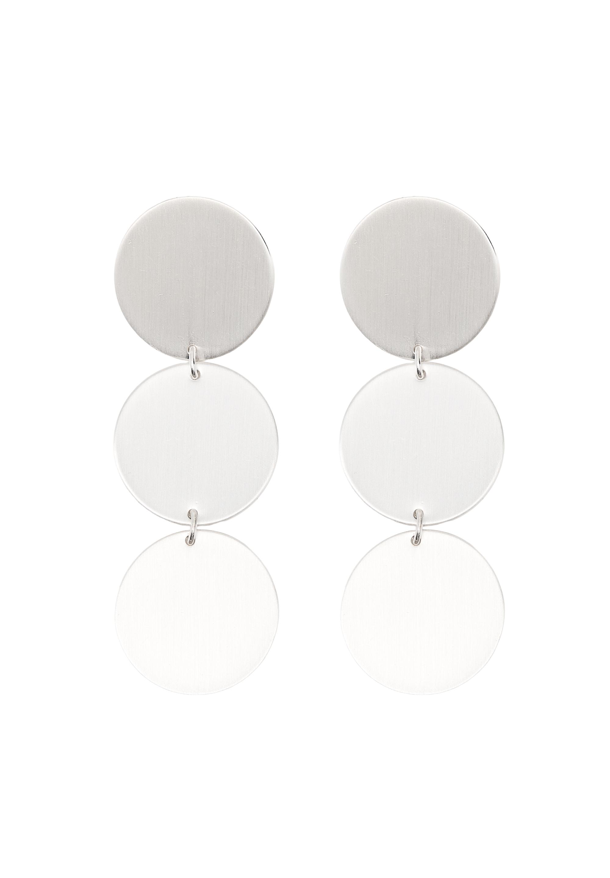 Circle earrings — Silver