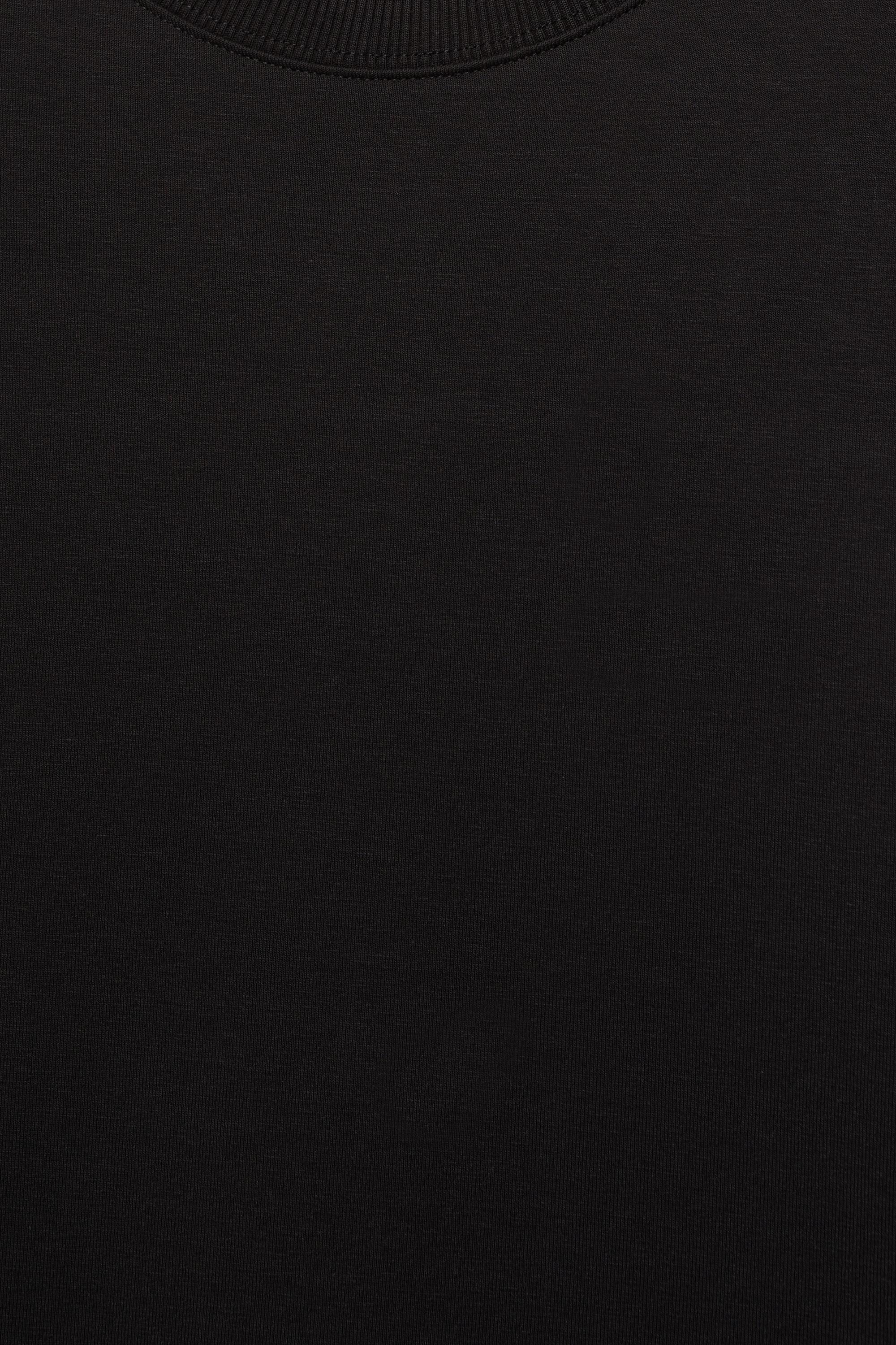 Interlock short sleeve sweatshirt — Black