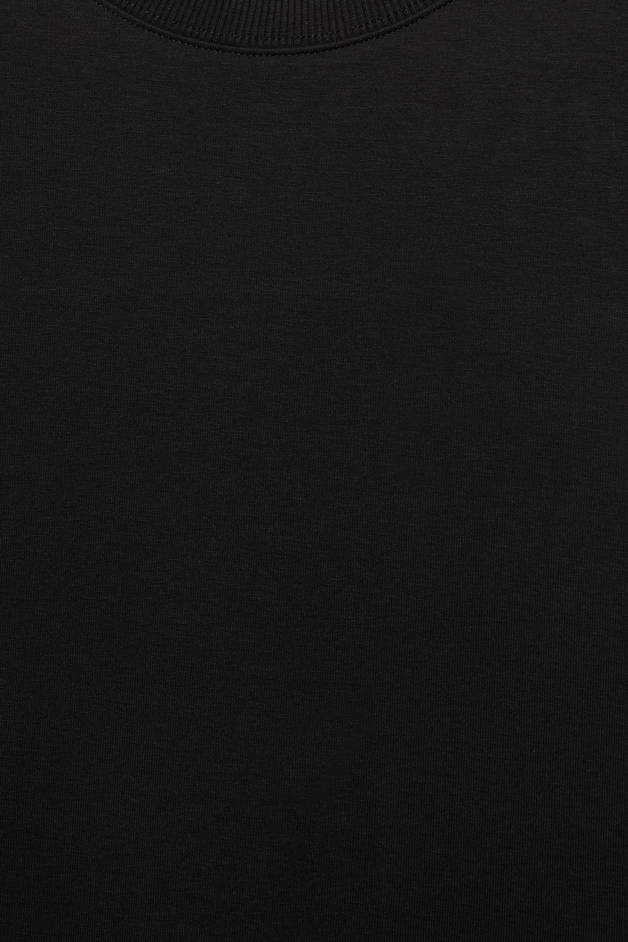 Interlock short sleeve sweatshirt — Black