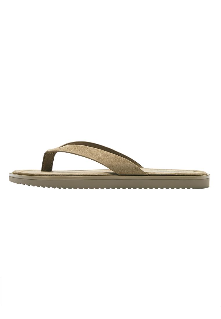 Flat sandals — Ecru