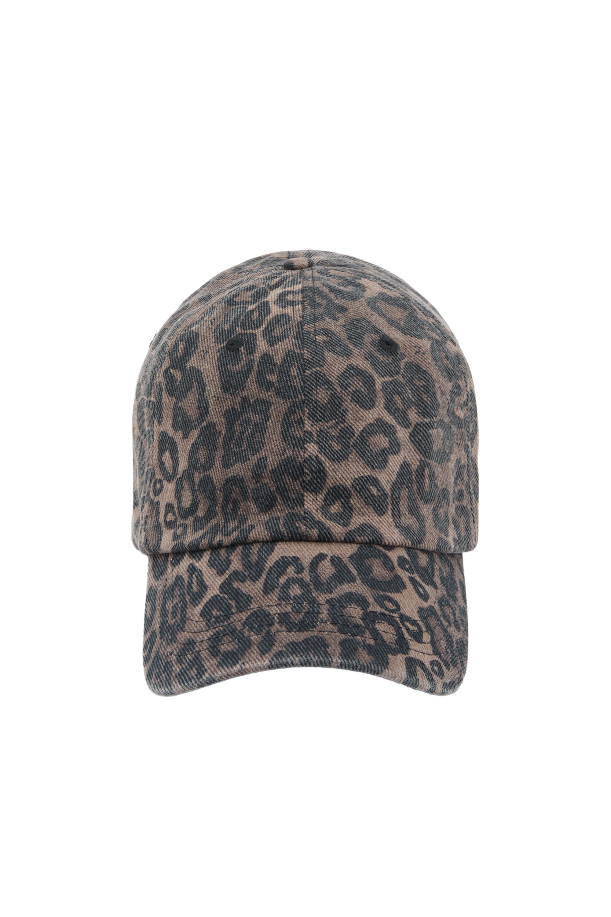 Leopar desenli şapka - Görsel 5