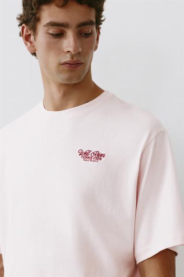 Tennis Club graphic T-shirt — Pink 4