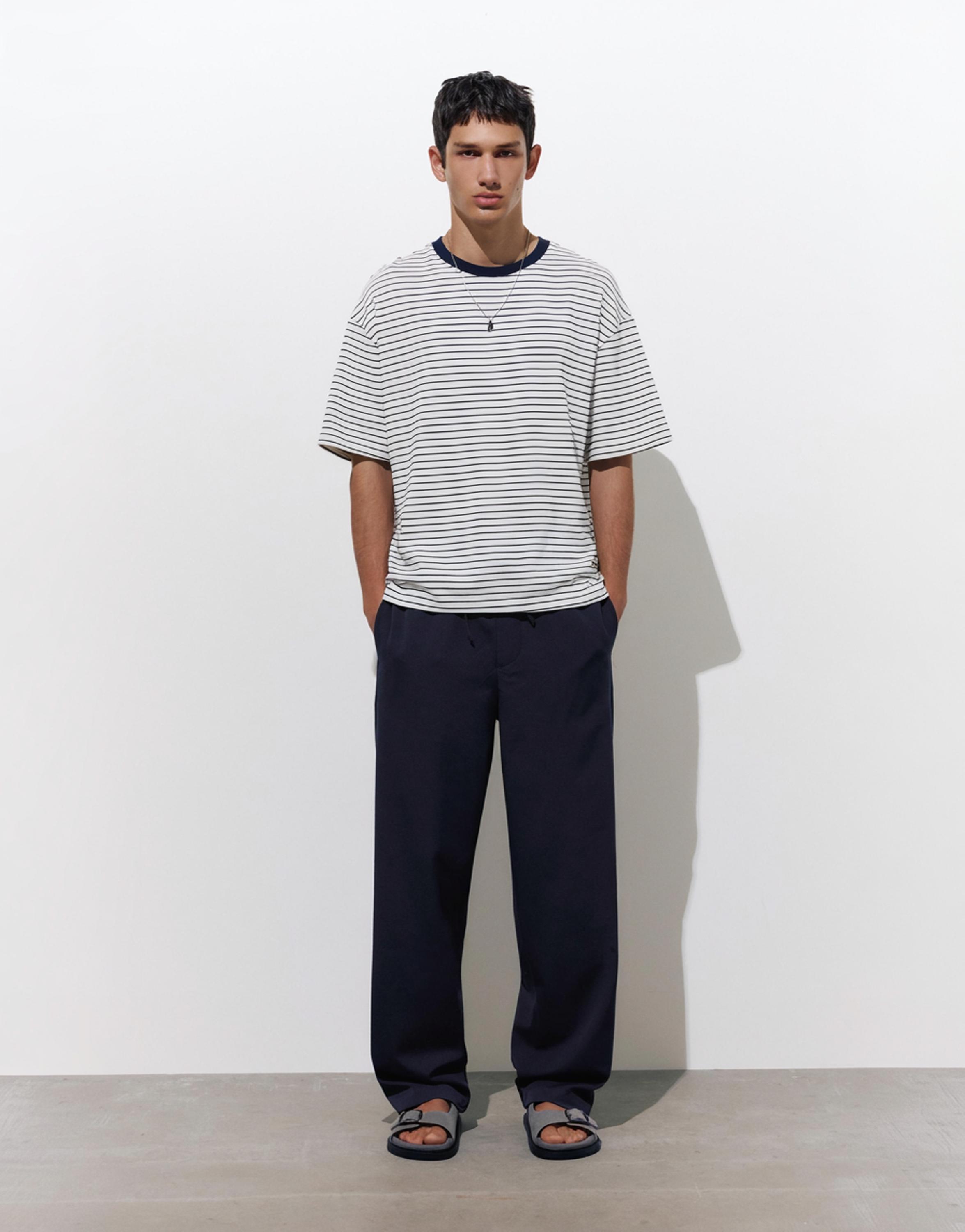 Tailored fit joggers — Navy