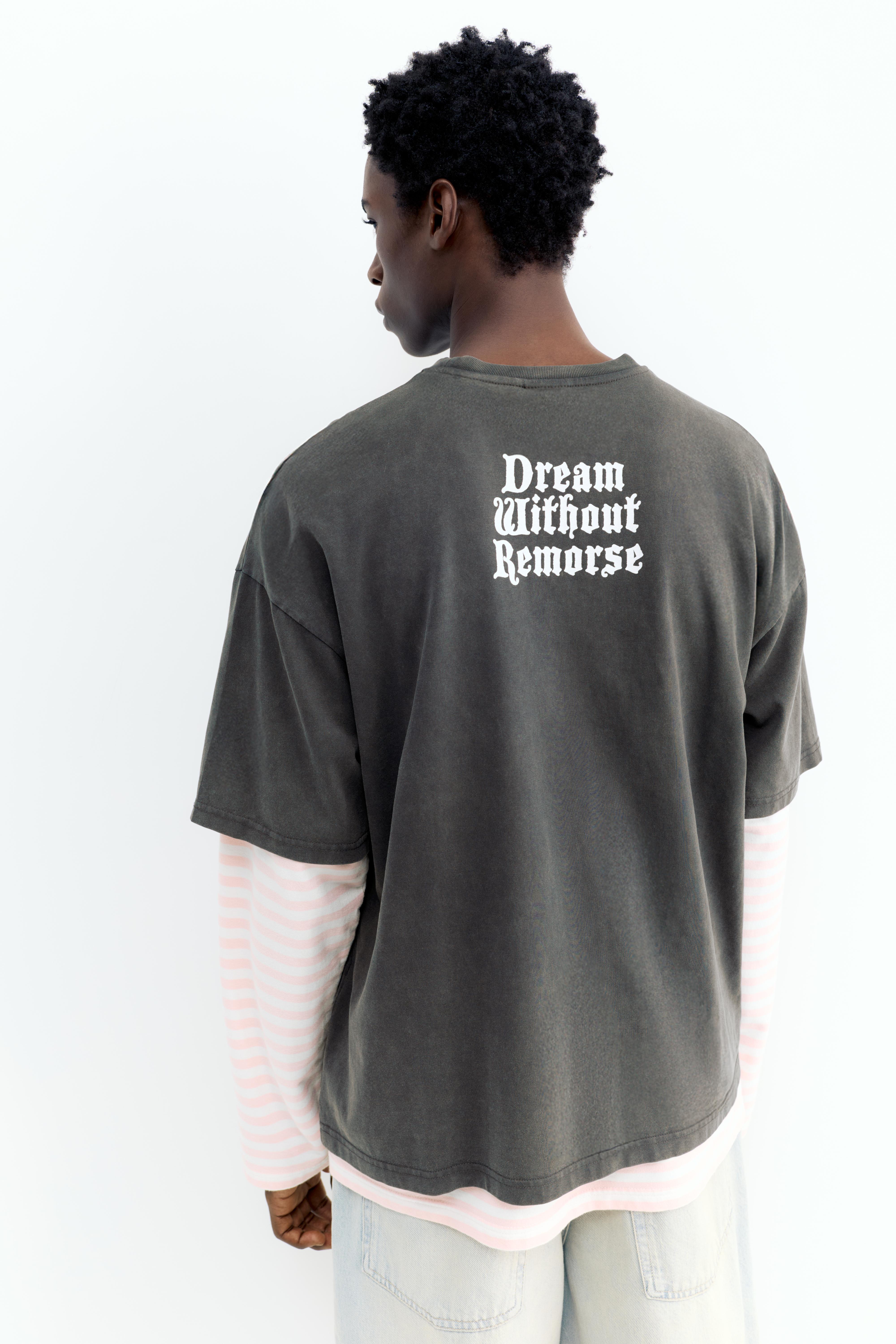 Acid wash STWD T-shirt — Black