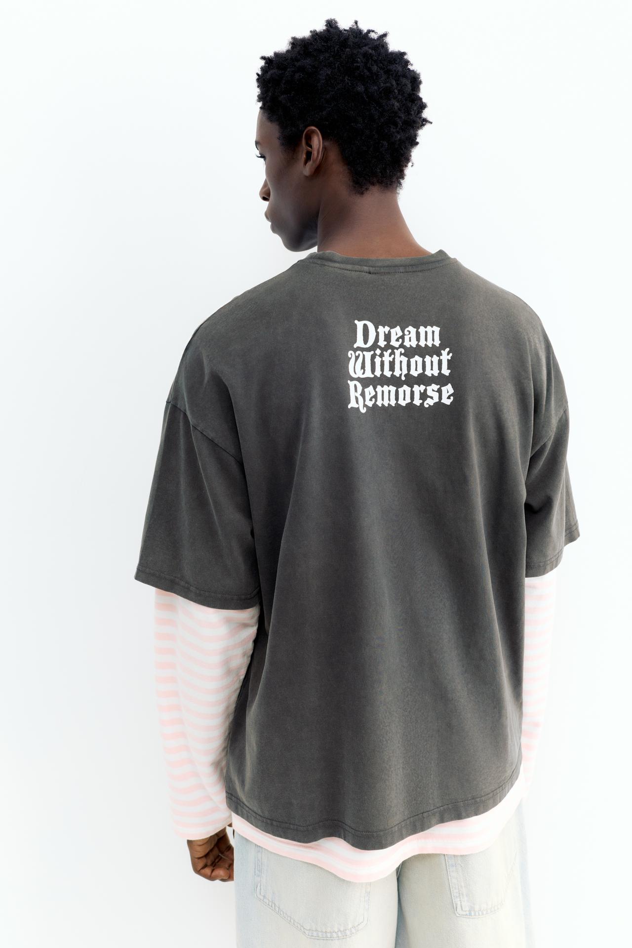 Acid wash STWD T-shirt — Black