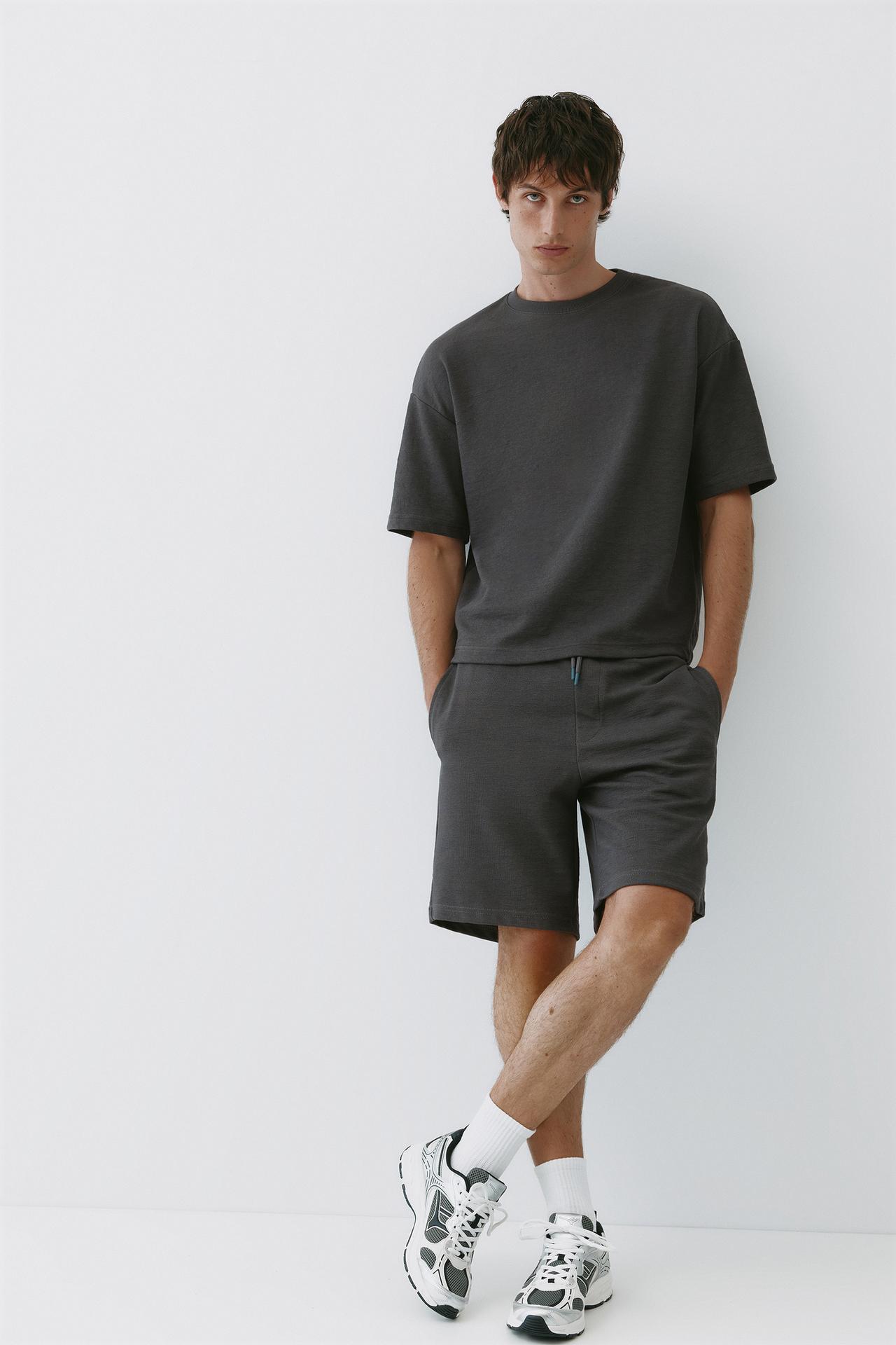 Relaxed fit Bermuda shorts — Anthracite grey