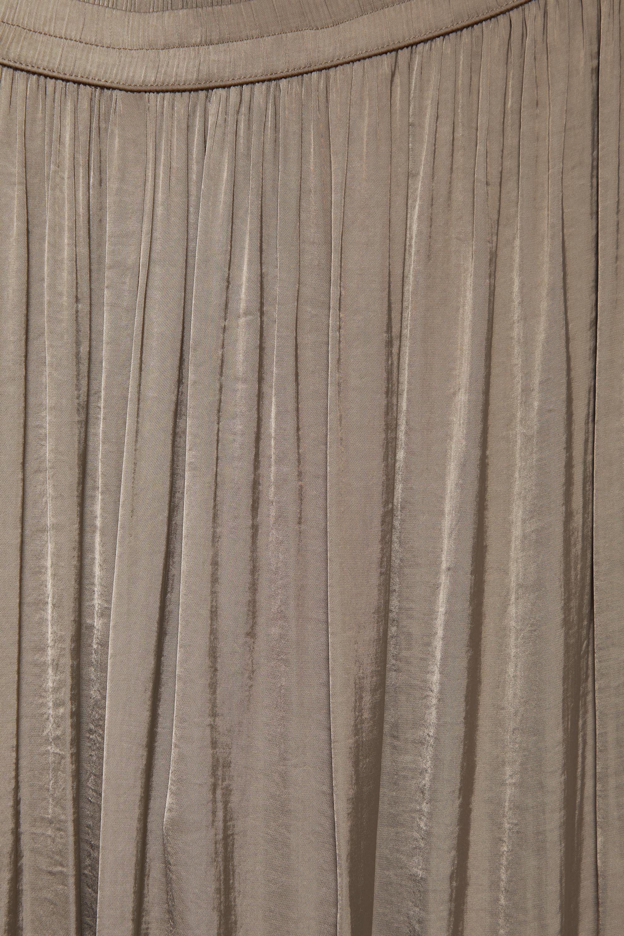 Satin wide-leg trousers — Mole brown