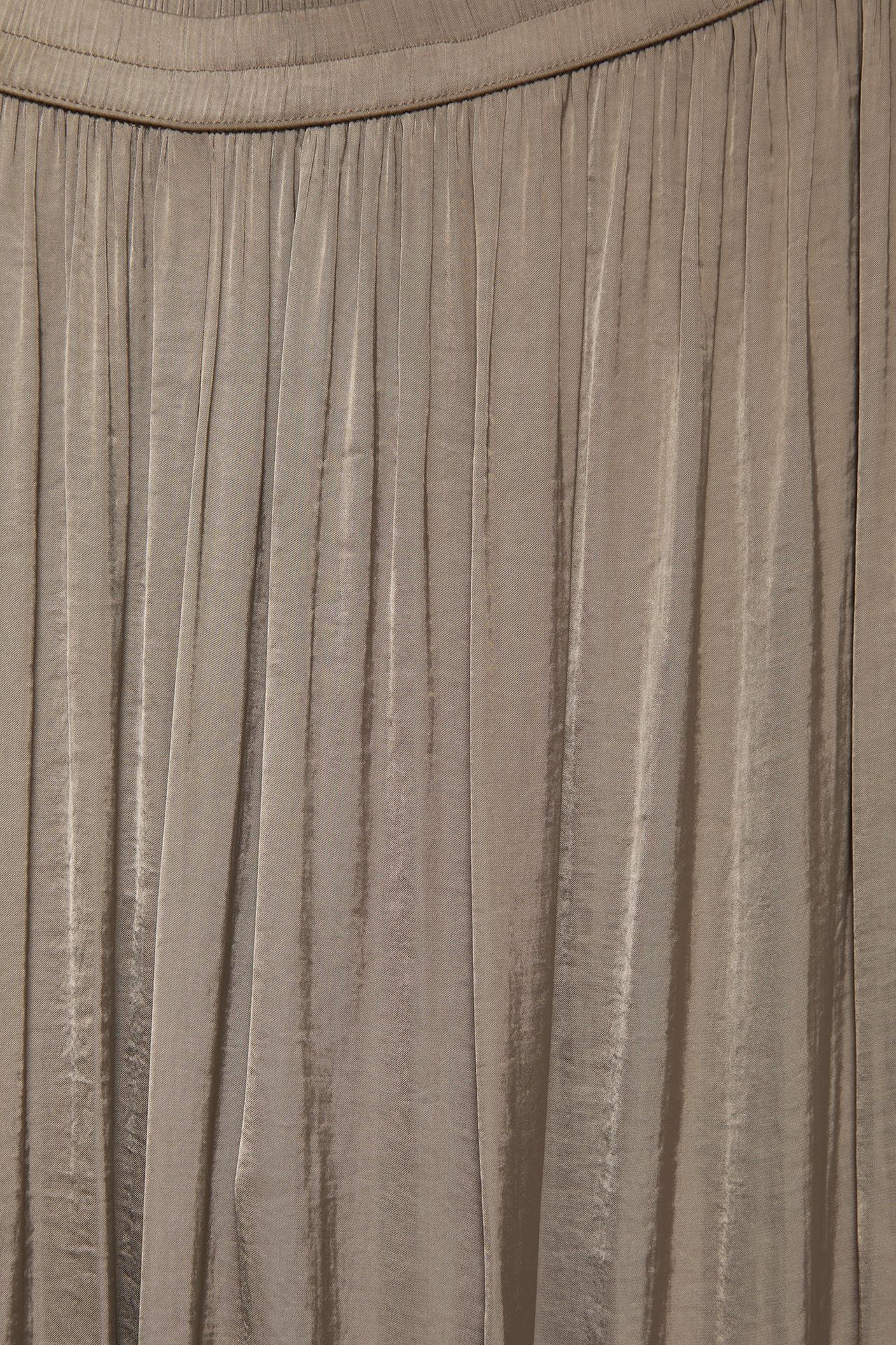 Satin wide-leg trousers — Mole brown