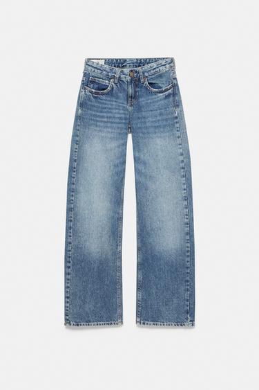 Low-rise straight jeans with studs — Medium blue 6
