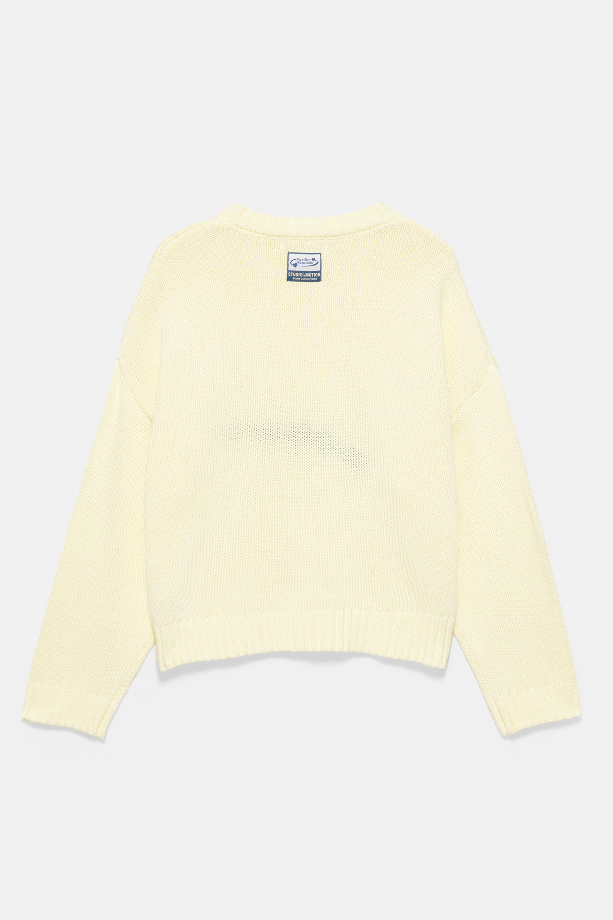 Oversize heart jumper — Yellow