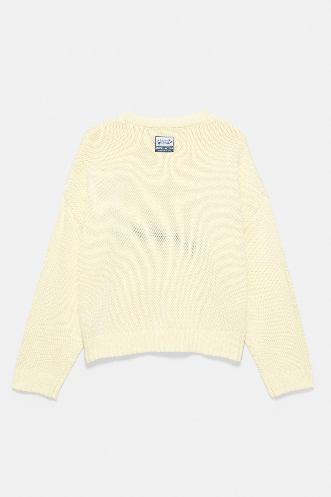 Oversize heart jumper — Yellow