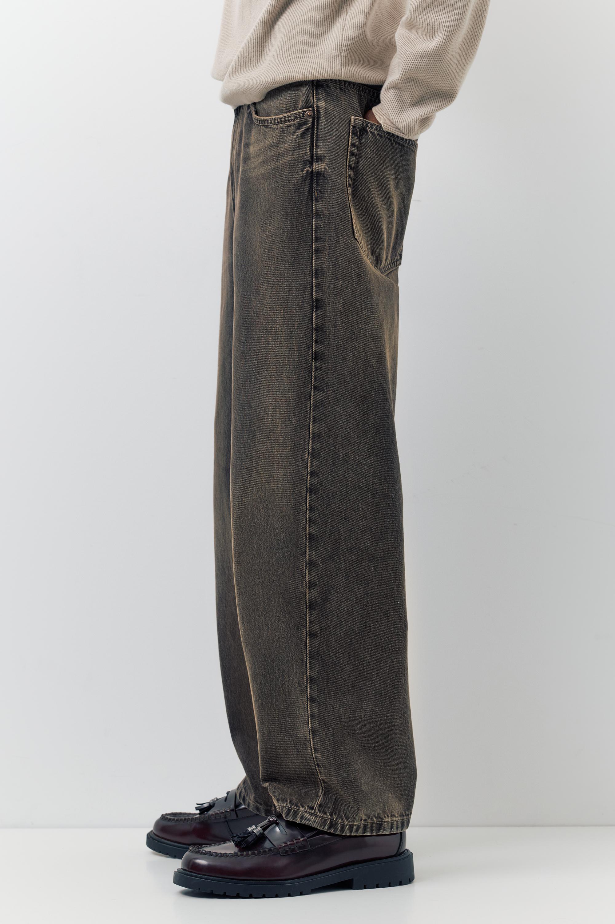 Baggy jeans — Black/Gold