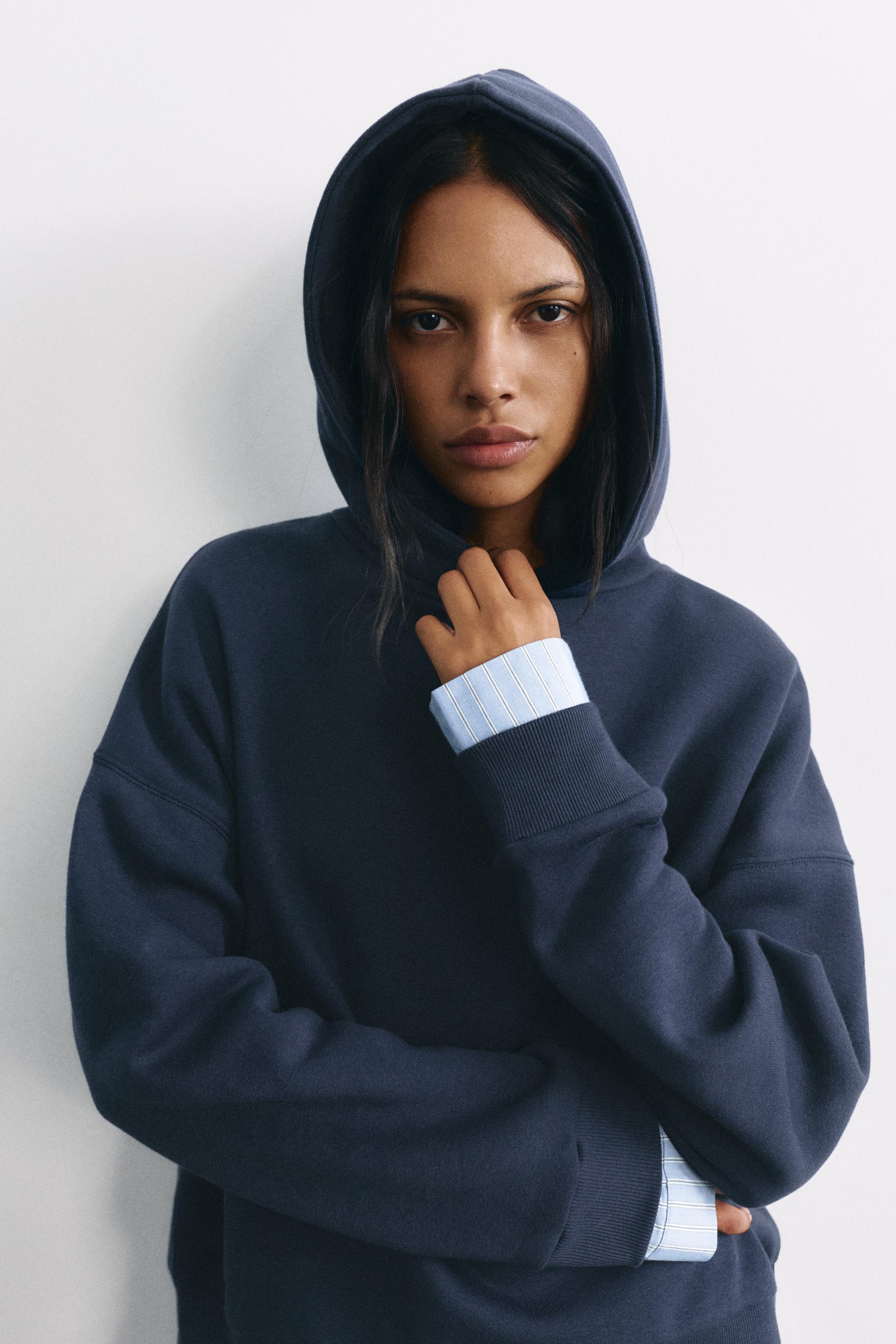 Combined hoodie — Navy