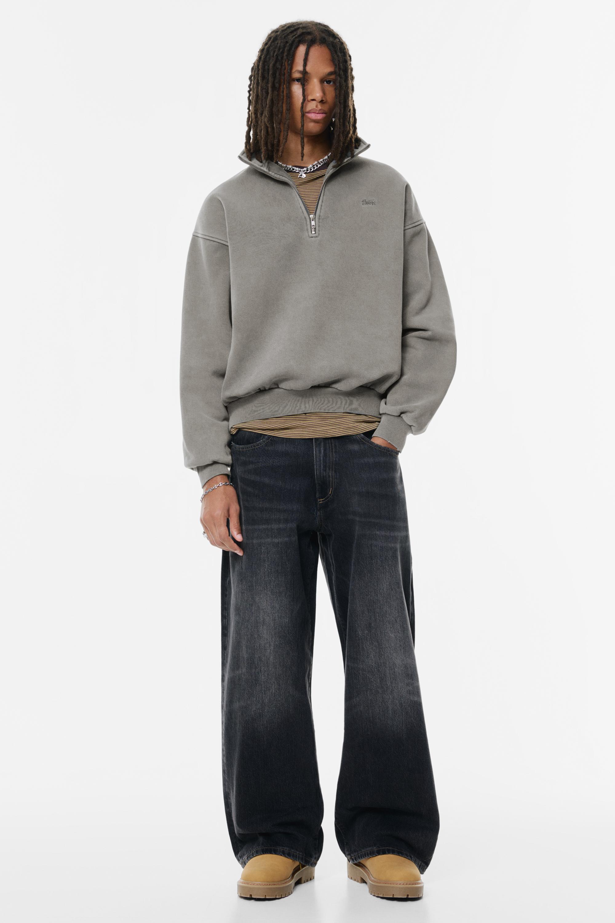 STWD Quarter-Zip Sweatshirt - PULL&BEAR