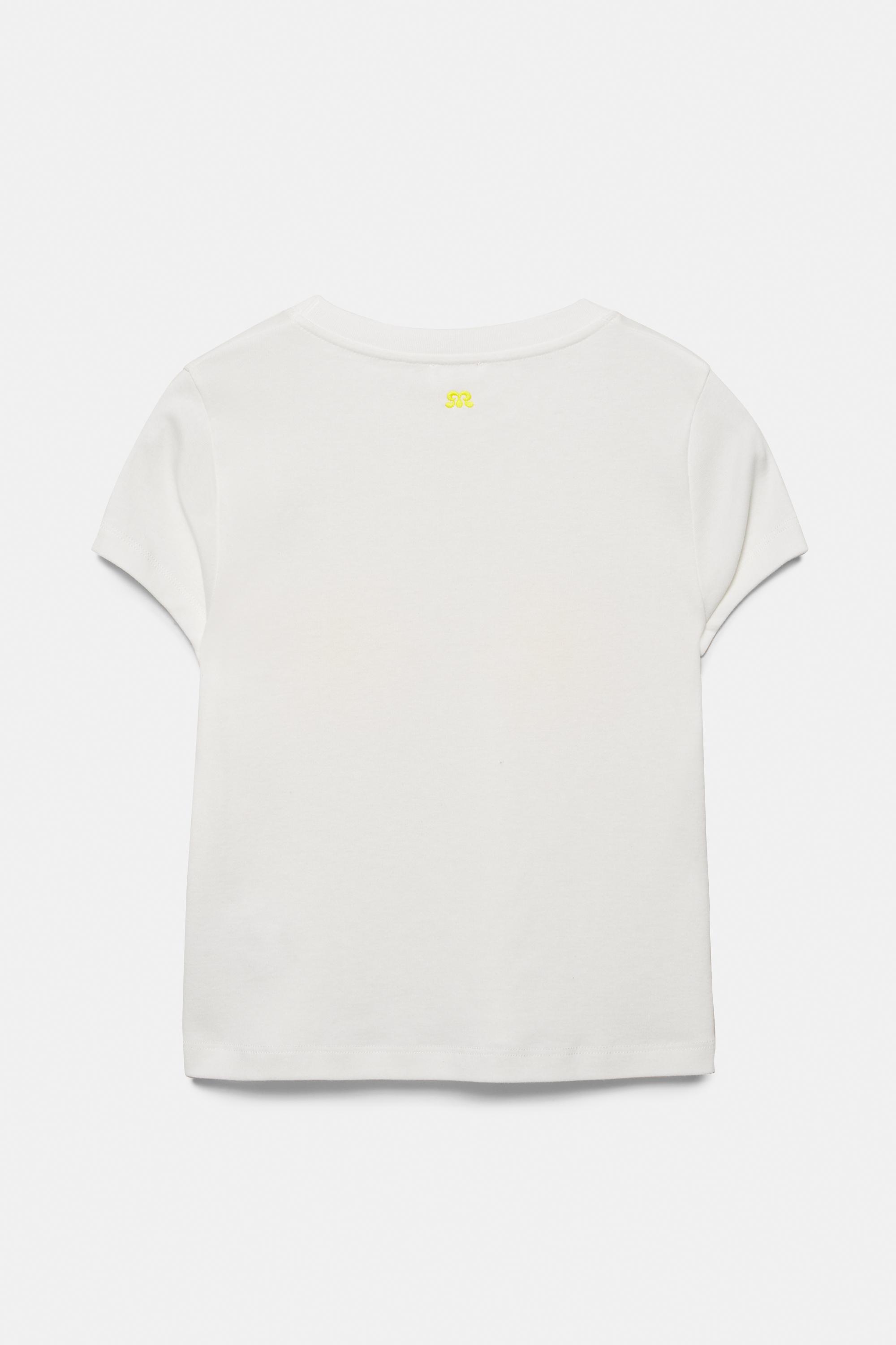 Floral graphic T-shirt — Ice
