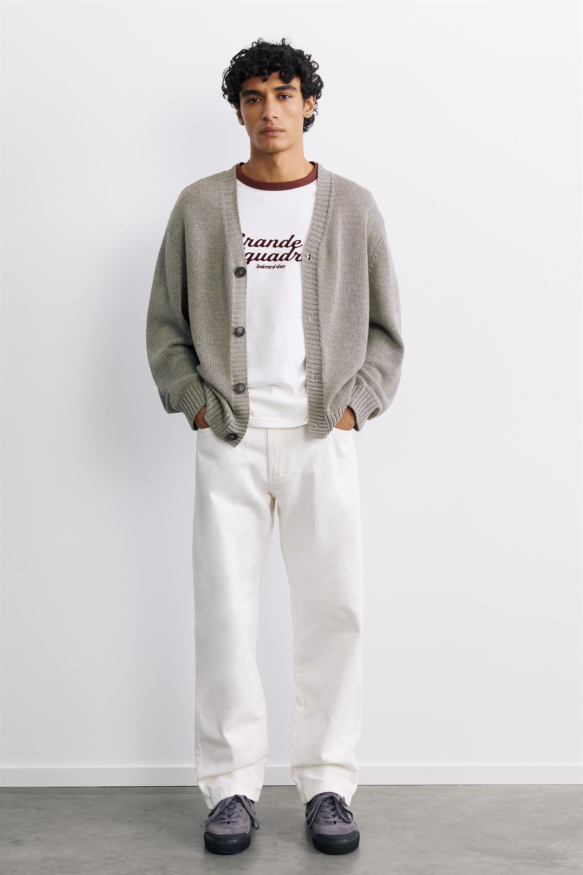 Straight-leg trousers — Tan