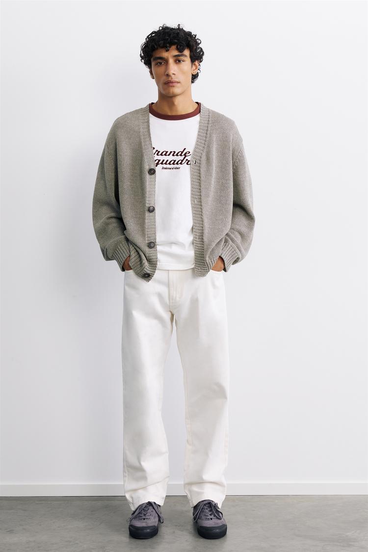 Straight-leg trousers — Tan