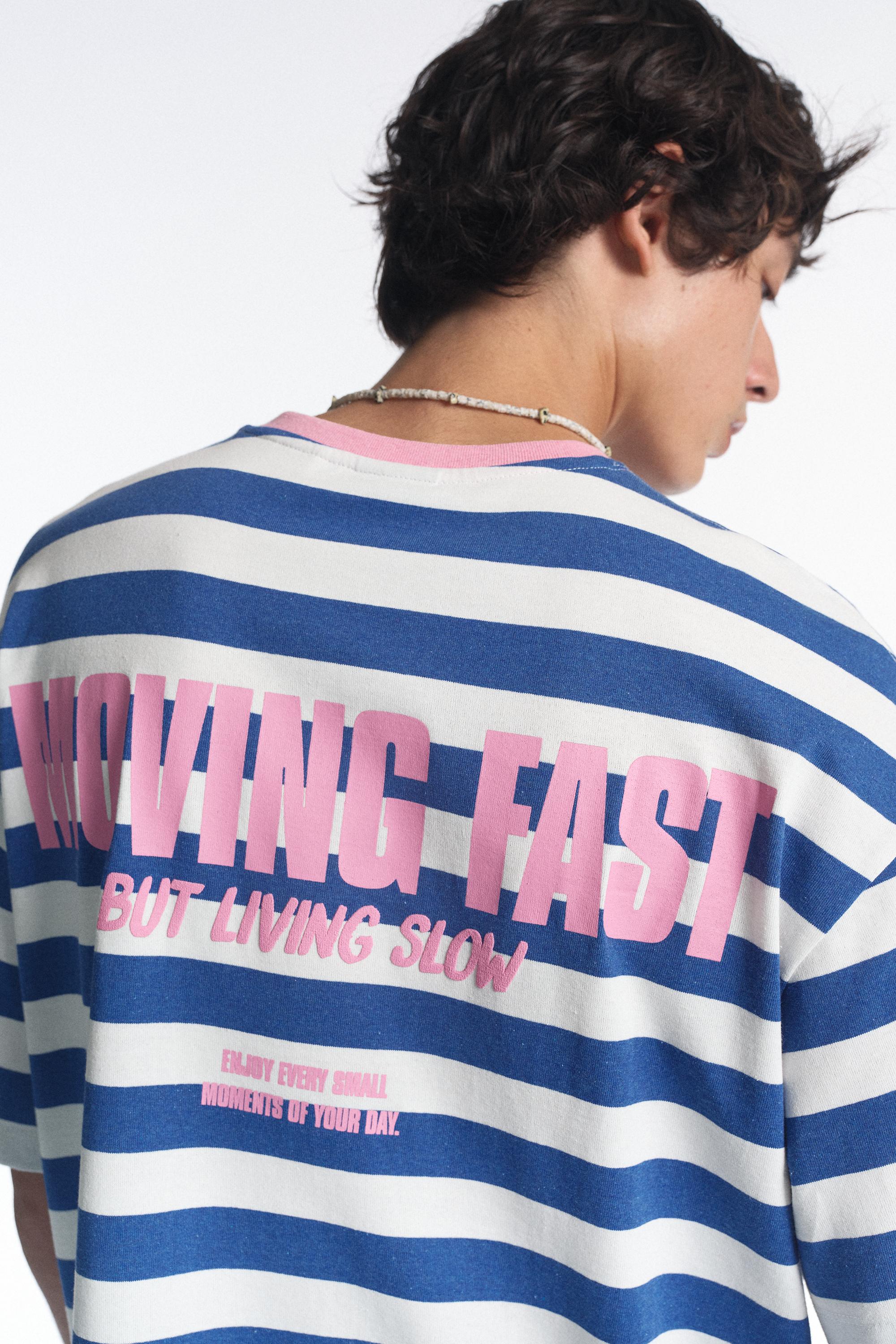 STWD striped T-shirt — Navy