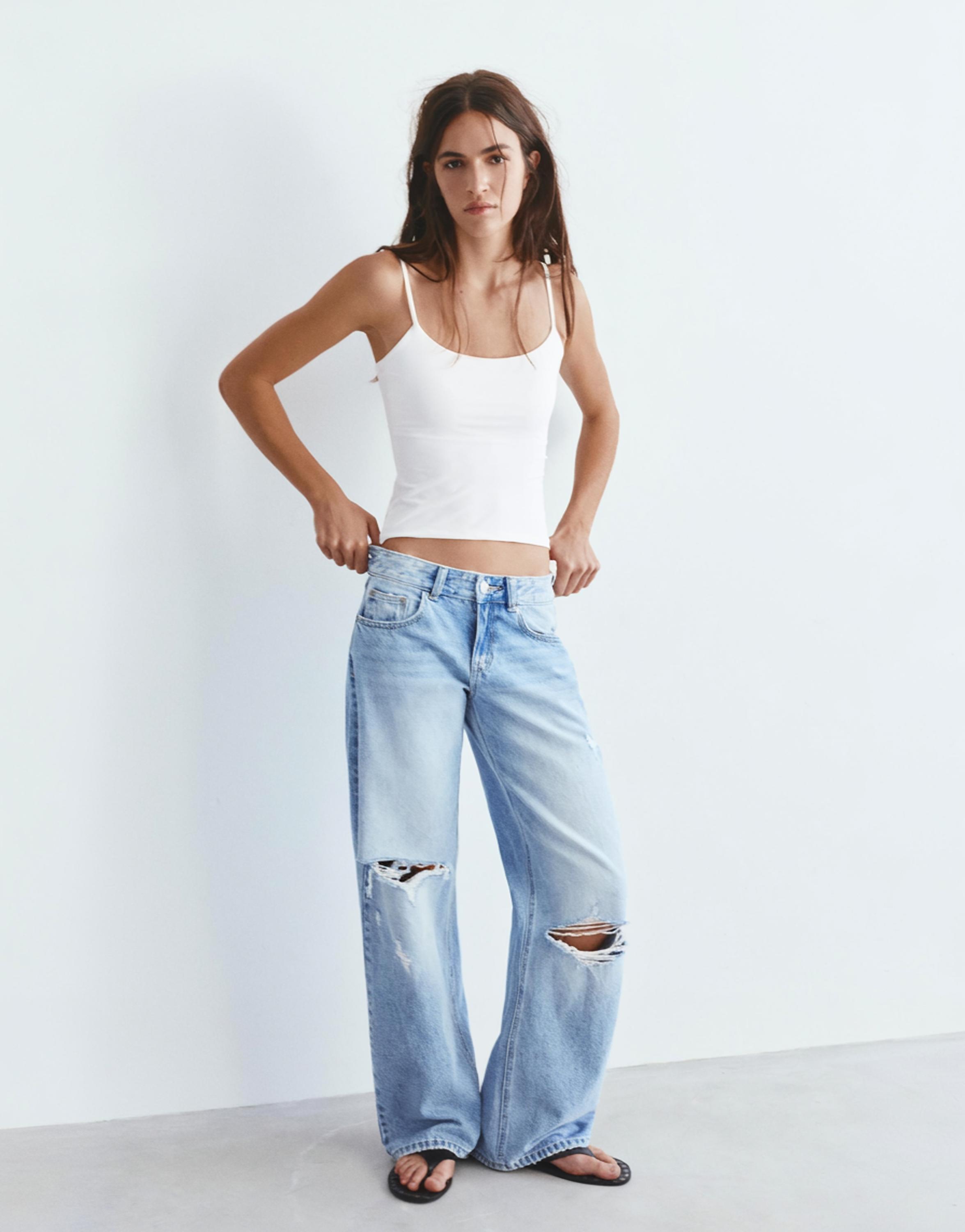 Basic top with adjustable straps — White