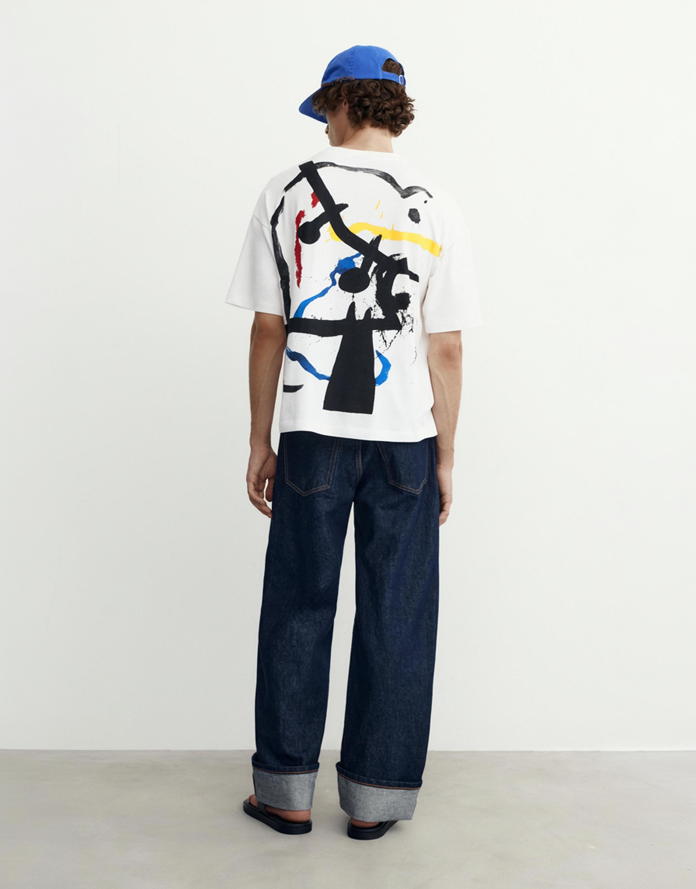 Relaxed fit Miró T-shirt — Off white