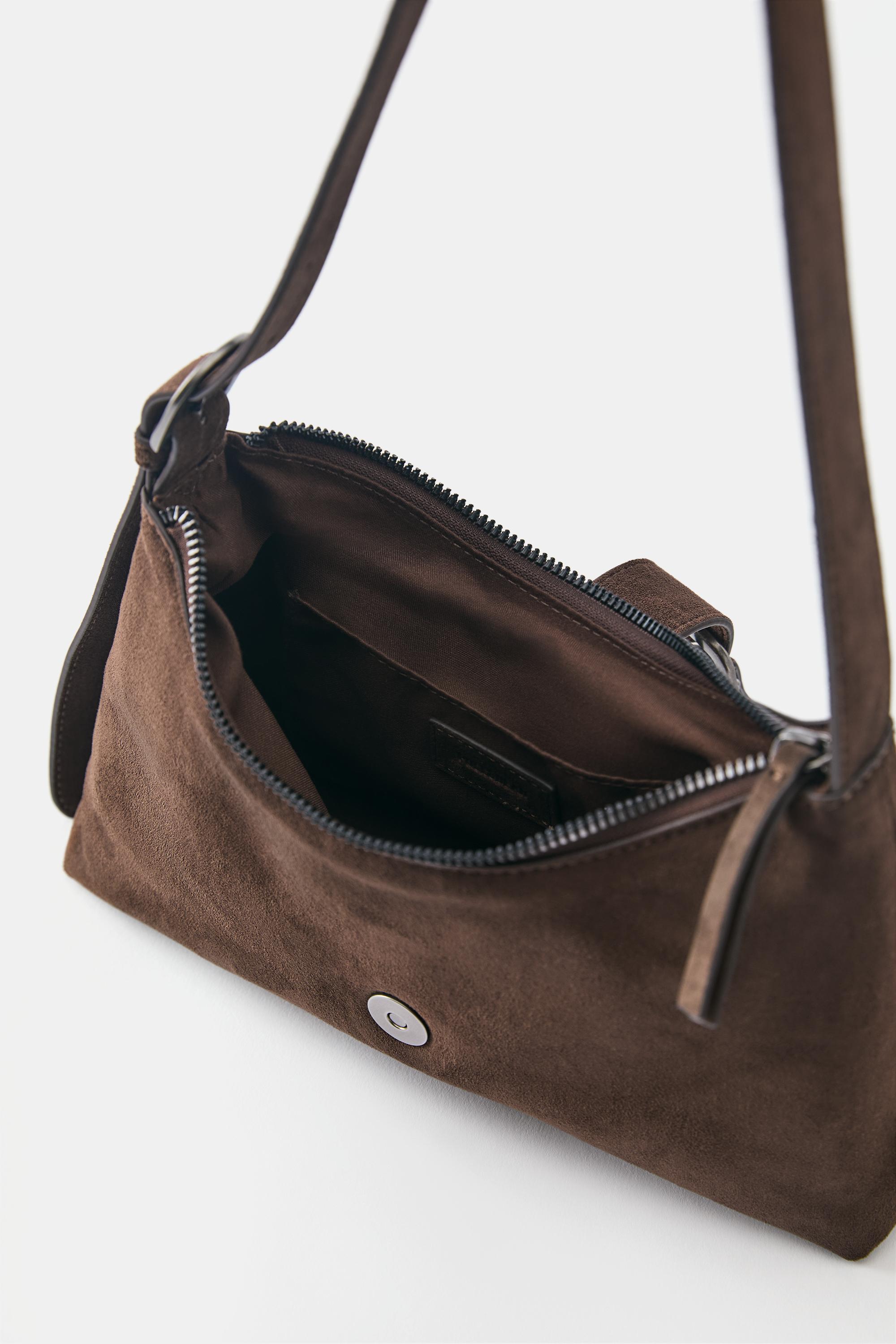 Buckle shoulder bag — Brown