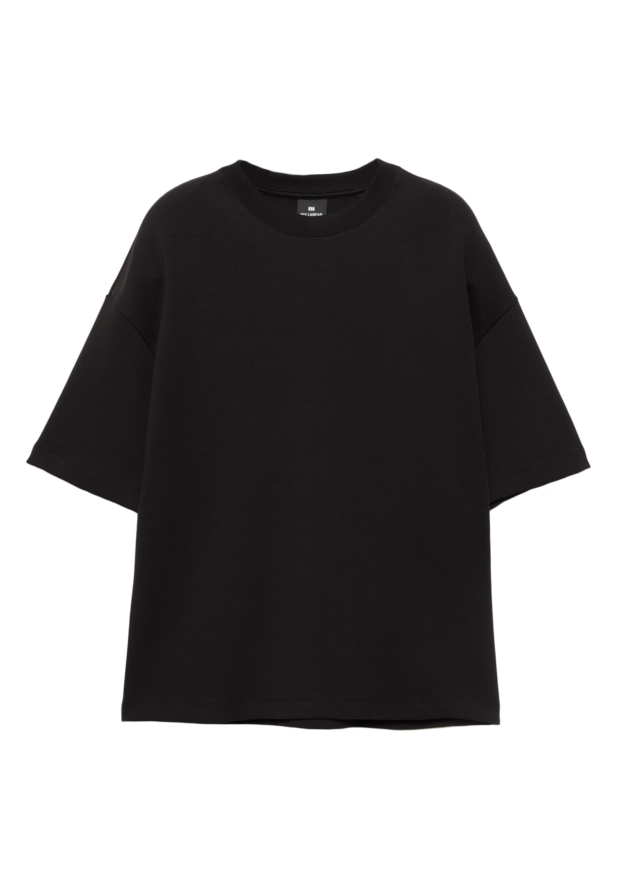 Interlock short sleeve sweatshirt — Black