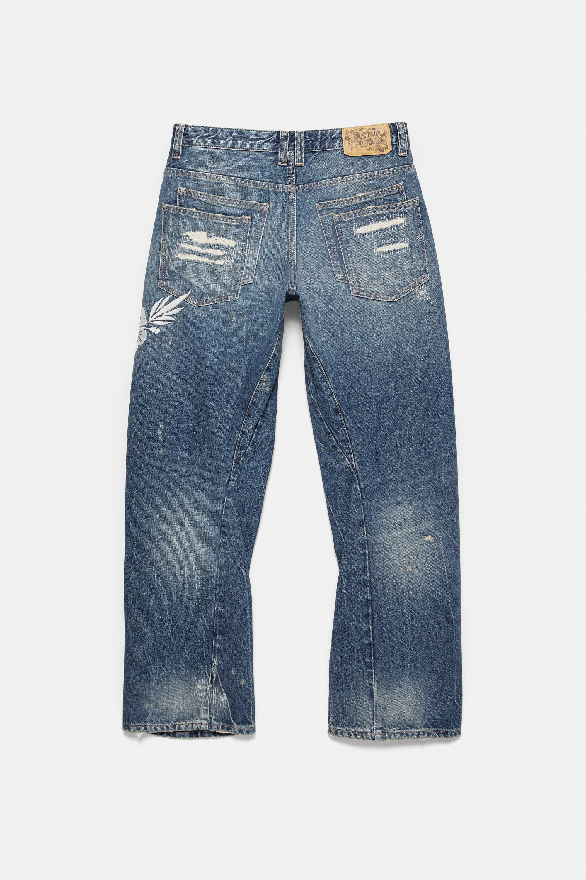 Pleasures x STWD jeans — Medium blue