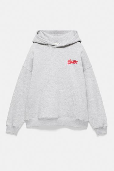 STWD hooded sweatshirt — Grey marl 4
