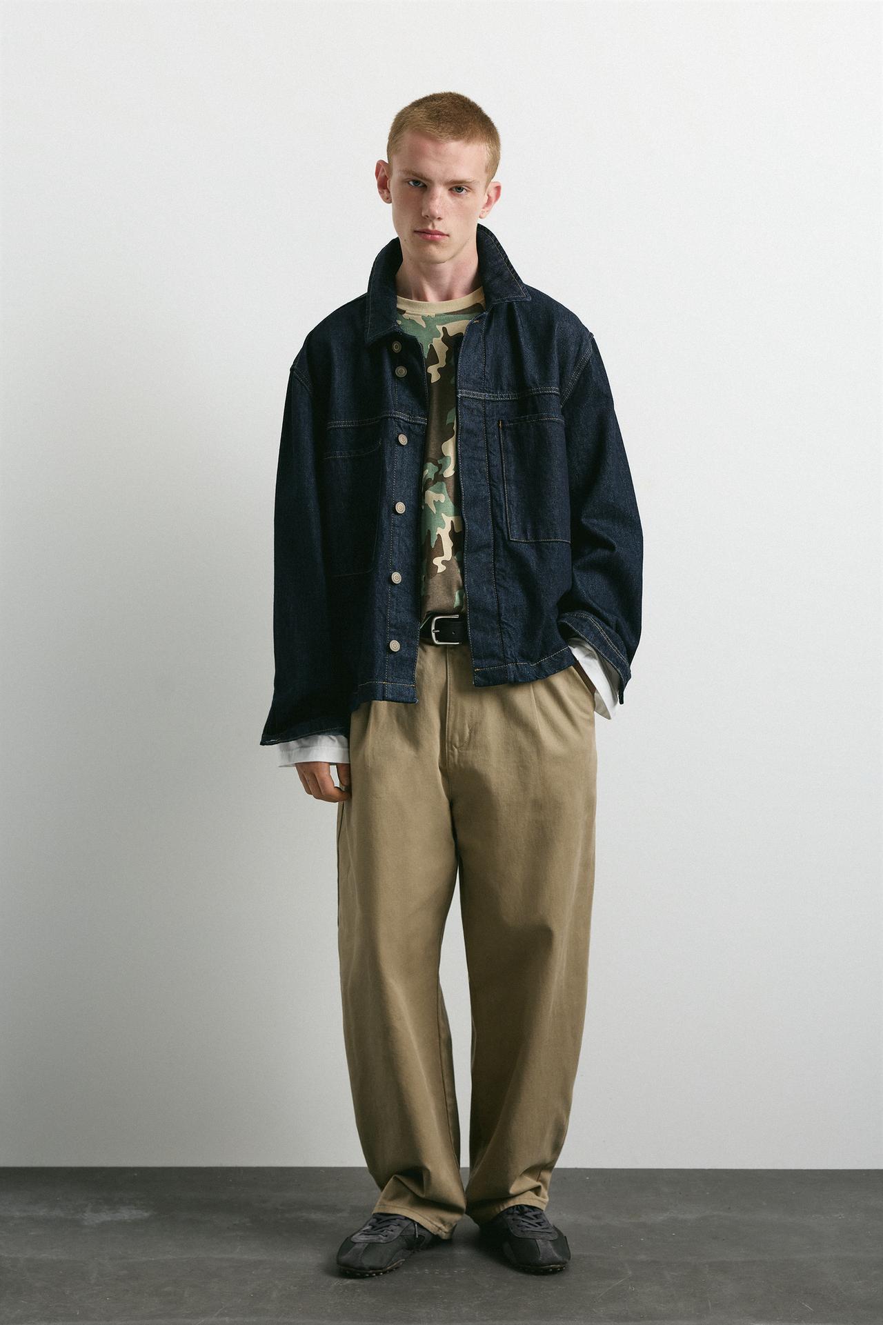 Baggy darted chinos — Beige