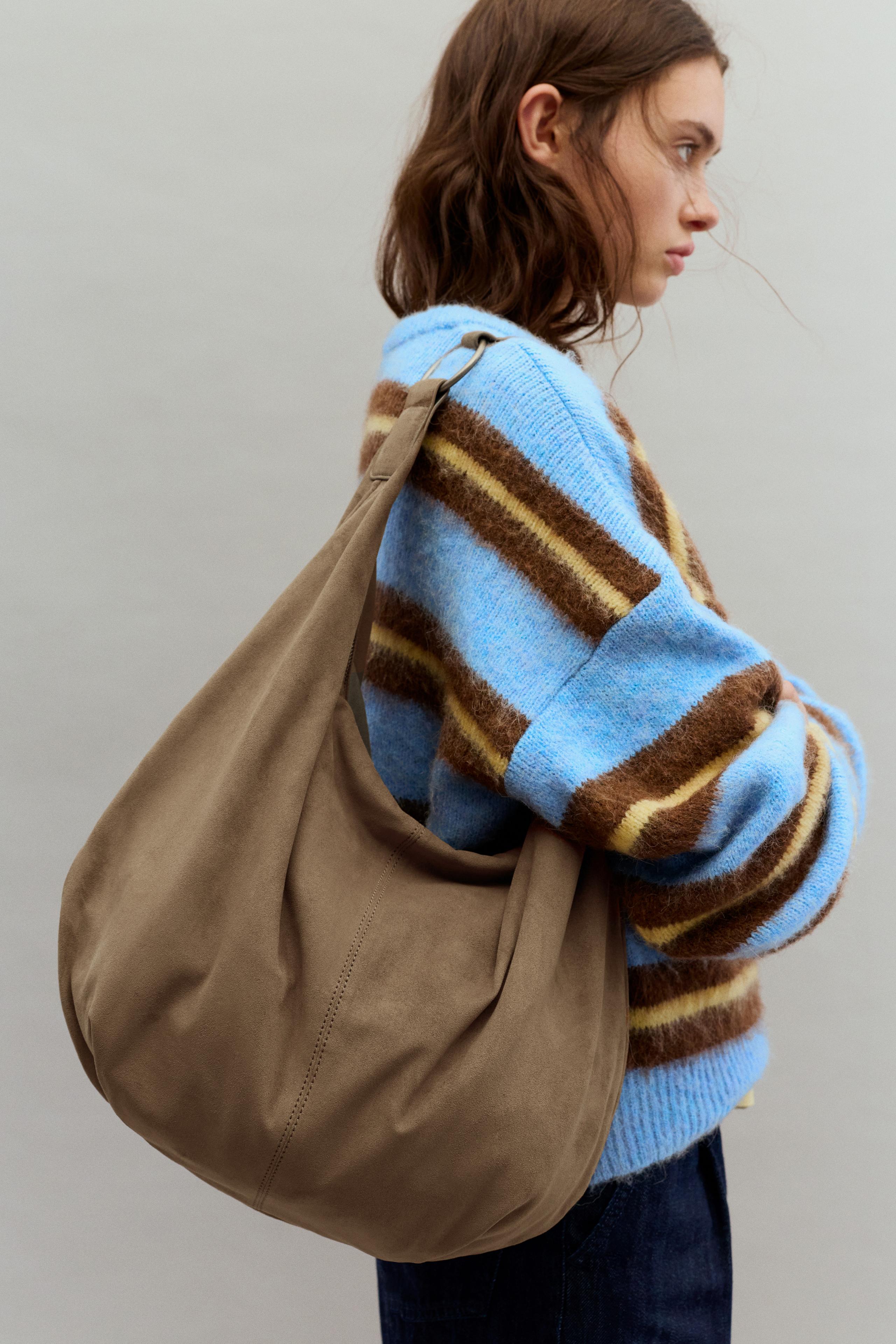 Bolso De Hombro Grande De Pana Para Mujer - Diseño Cebra, 13.4x11.8x4.3 Pulgadas, Multiusos