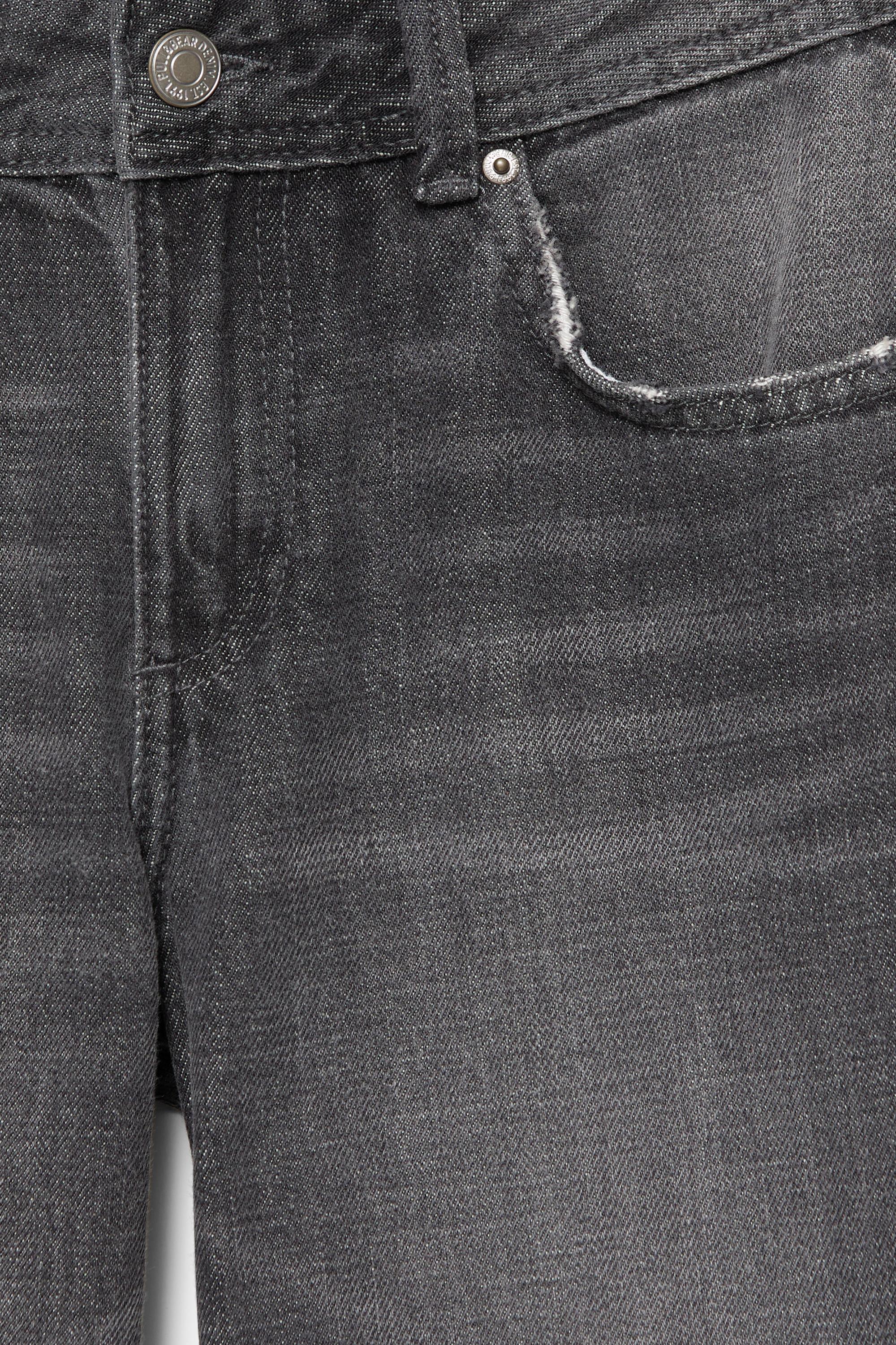 Low-rise straight-leg jeans — Grey