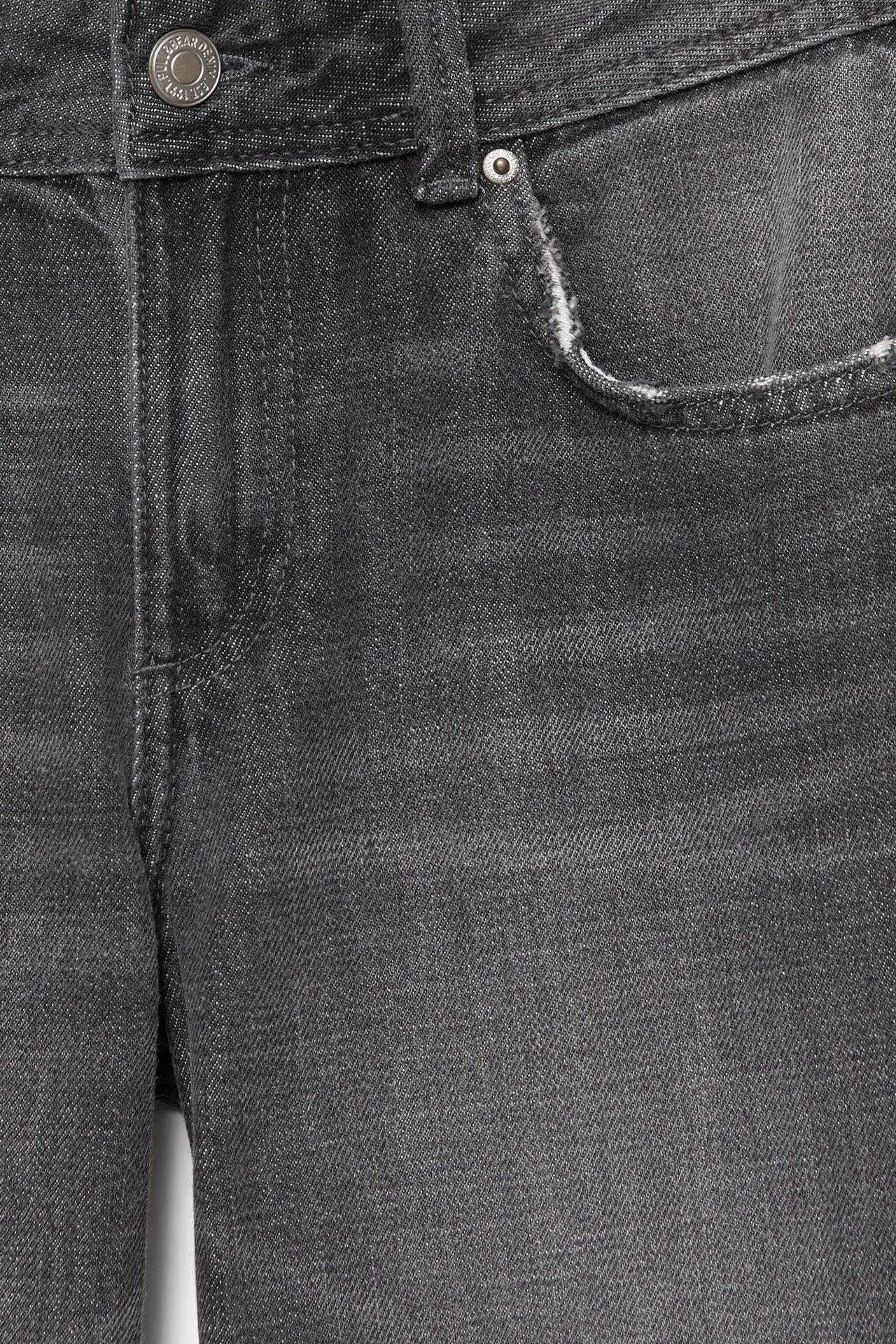 Low-rise straight-leg jeans — Grey