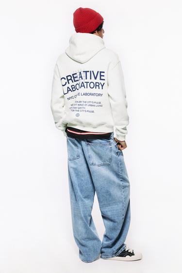 Relaxed graphic hoodie — Off white 6
