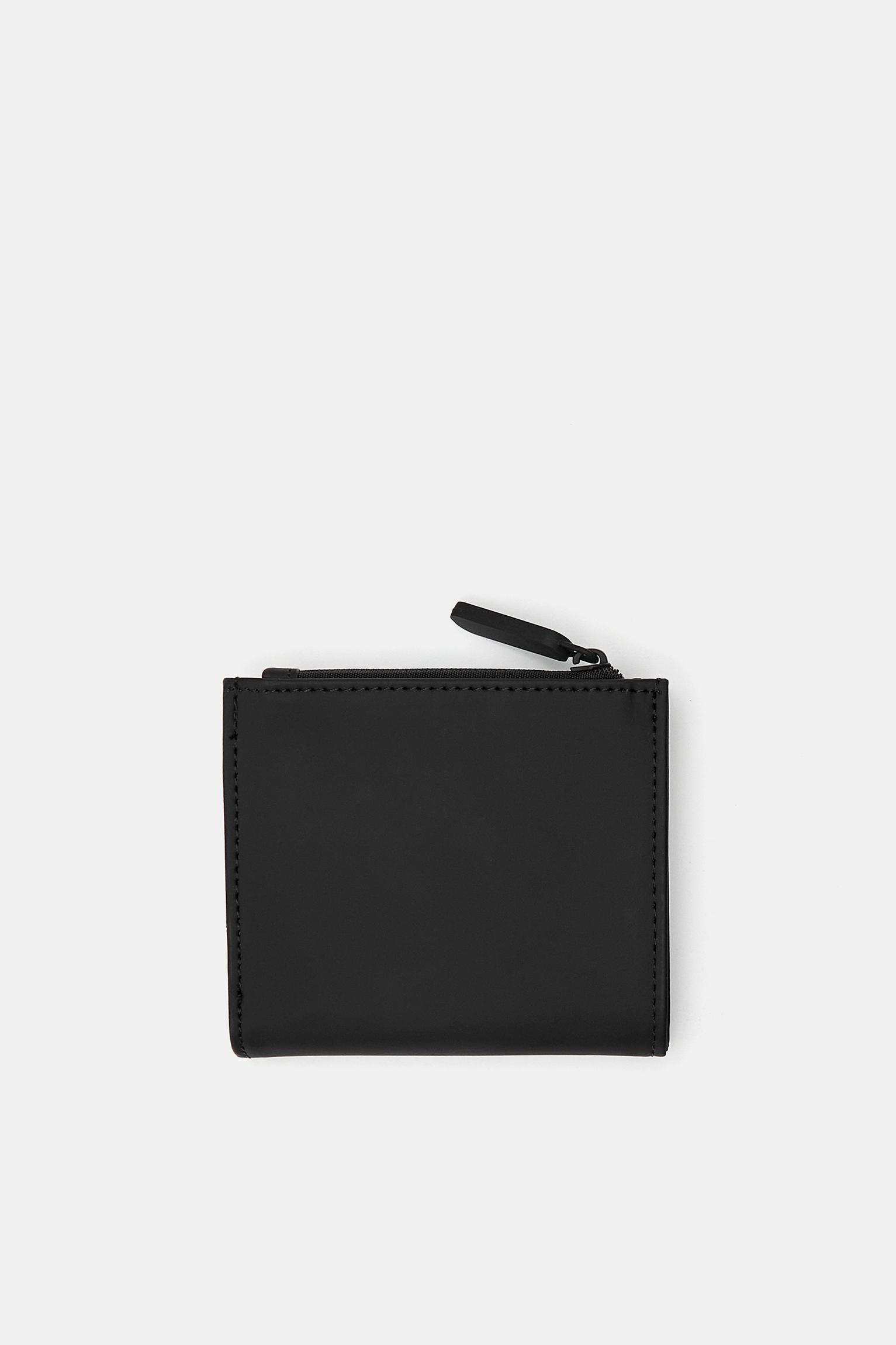 Rubberised wallet — Black