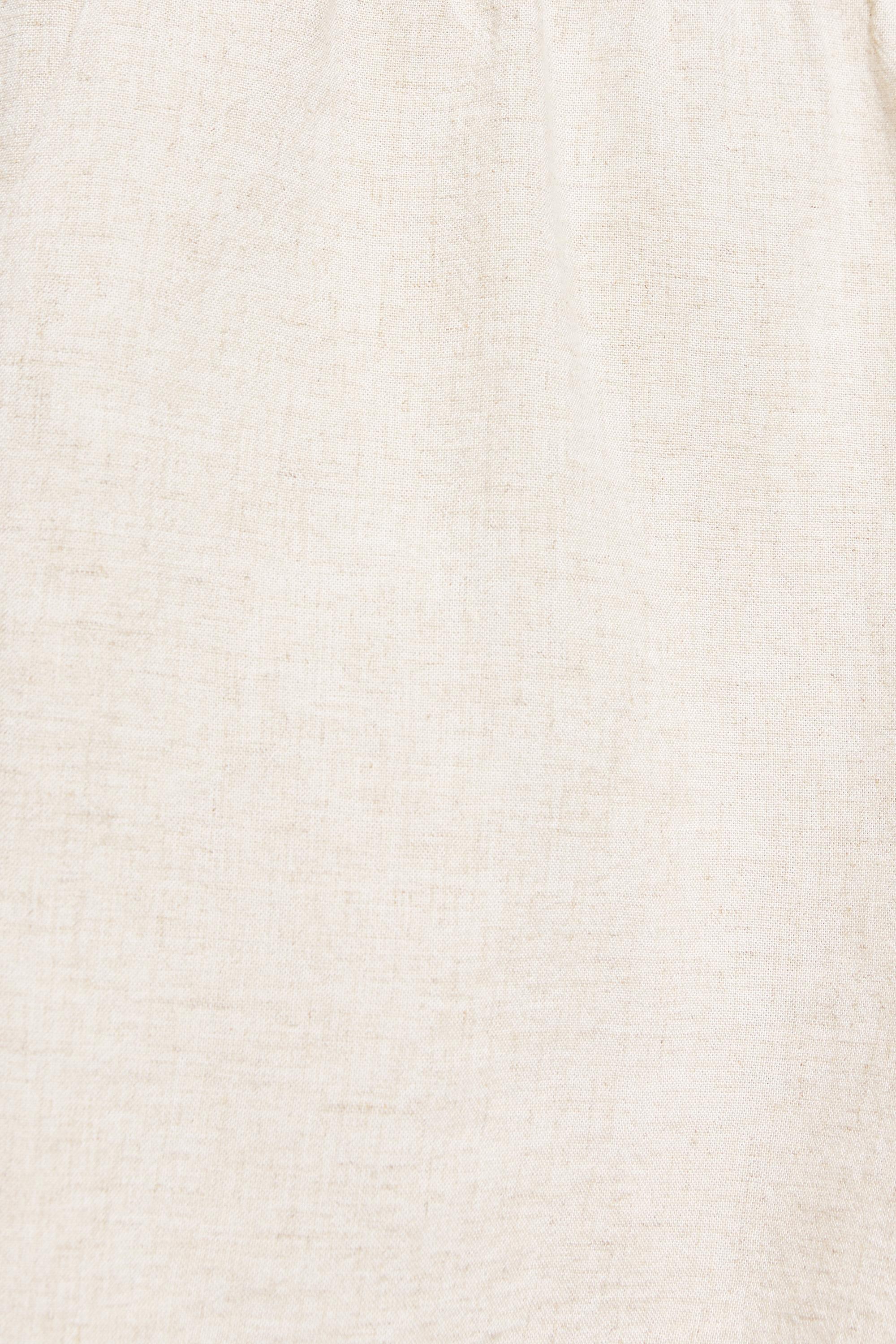 Linen blend shorts — Beige