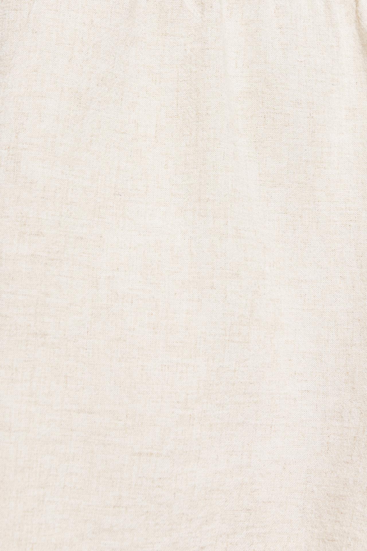 Linen blend shorts — Beige